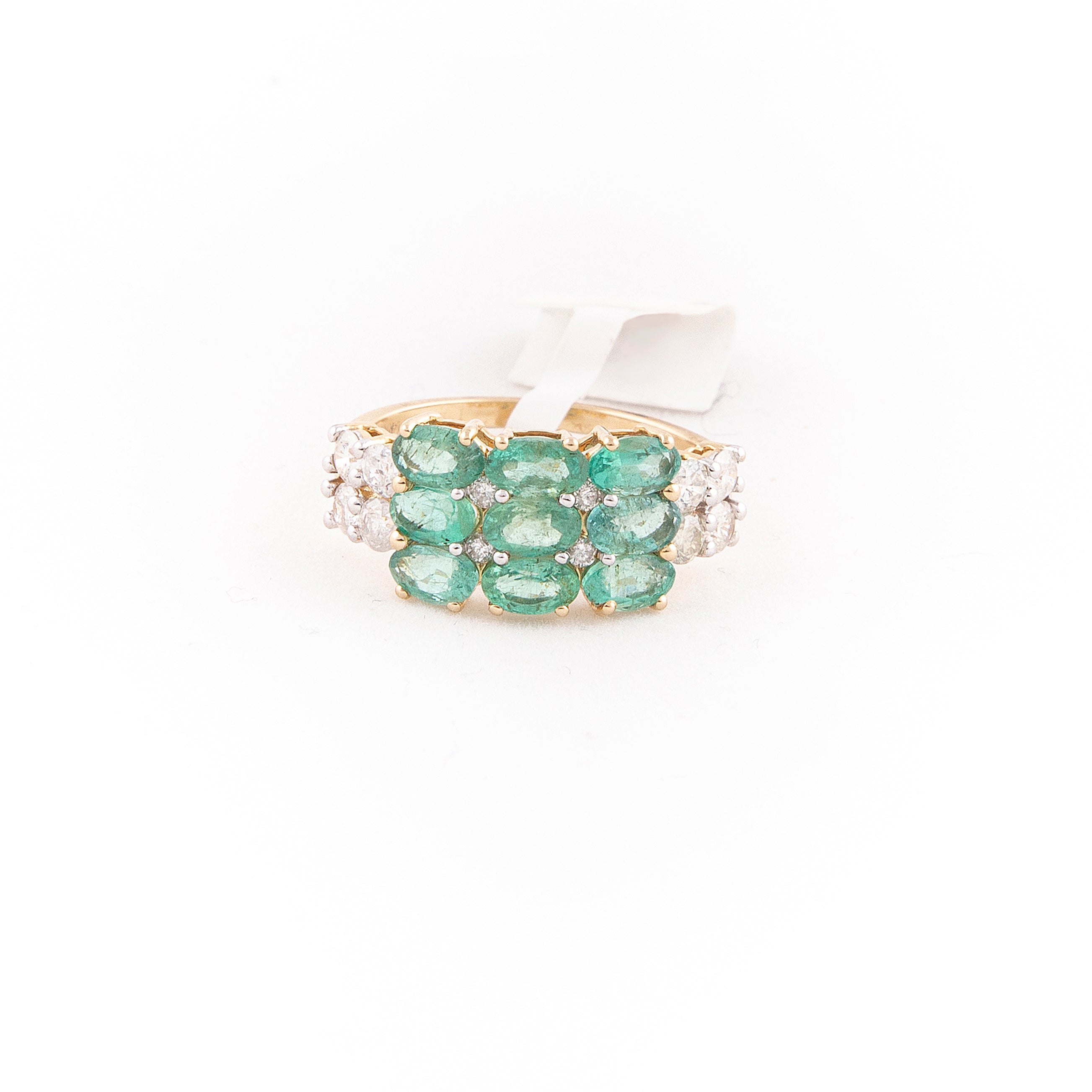 Anillo Diamante Esmeralda Oro Amarillo 14K 2.97 ct.