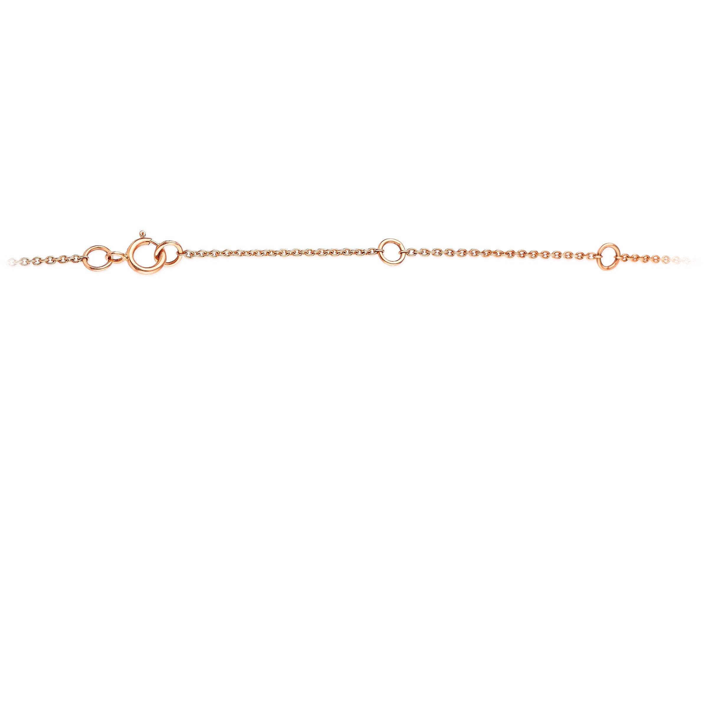 Collar Corazón De Zafiro Rosa De Oro Rosa De 14Kt 0.32 Ct.