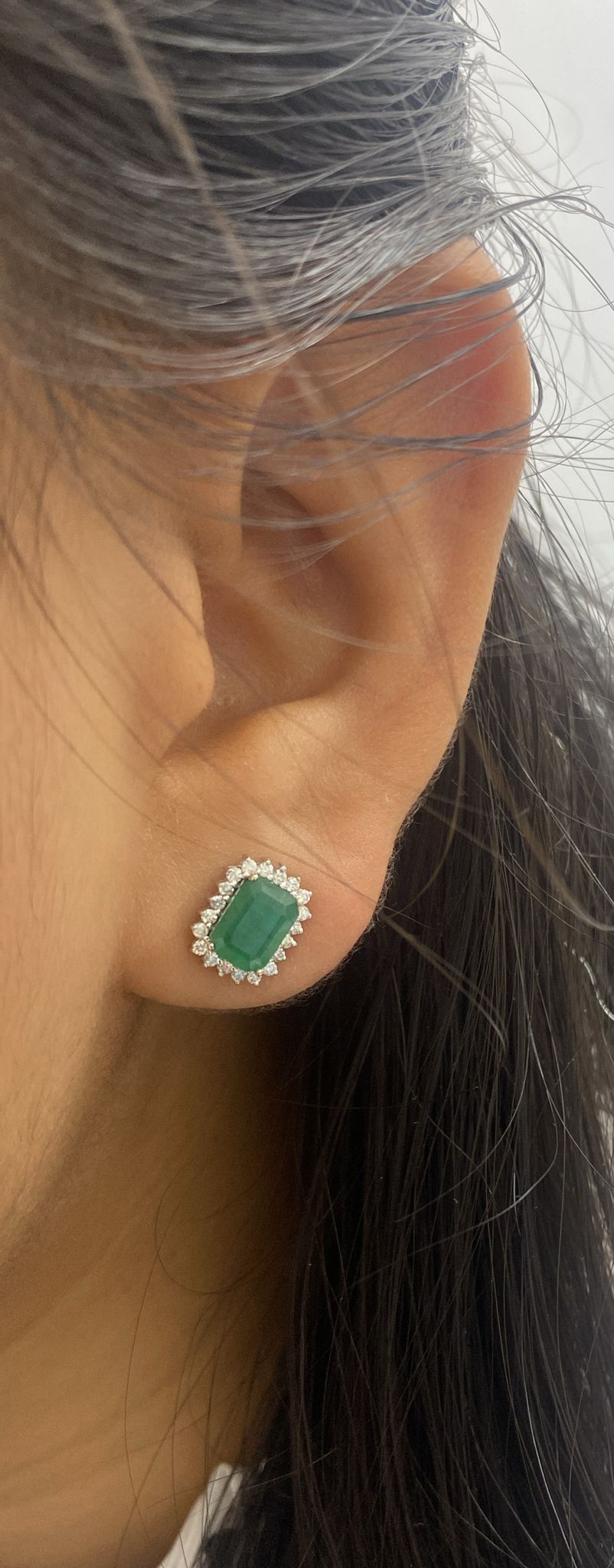 ARETES ORO 14K CON DIAMANTE-ORO
