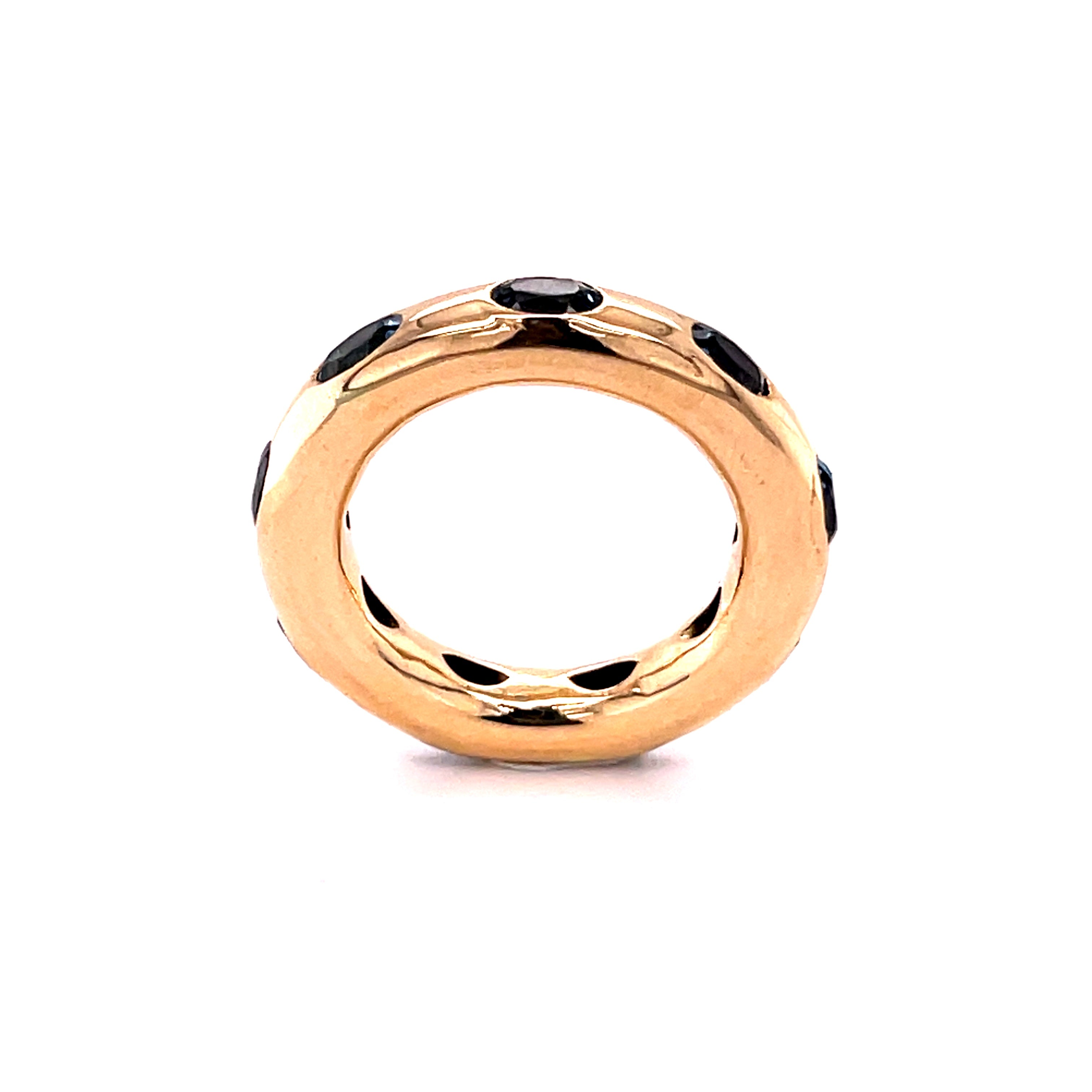 Anillo De Topacio Azul Londres En Oro Amarillo De 14K 2.3 Ct.