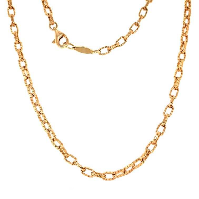 Collar De Oro Amarillo De 14K 15.70 G