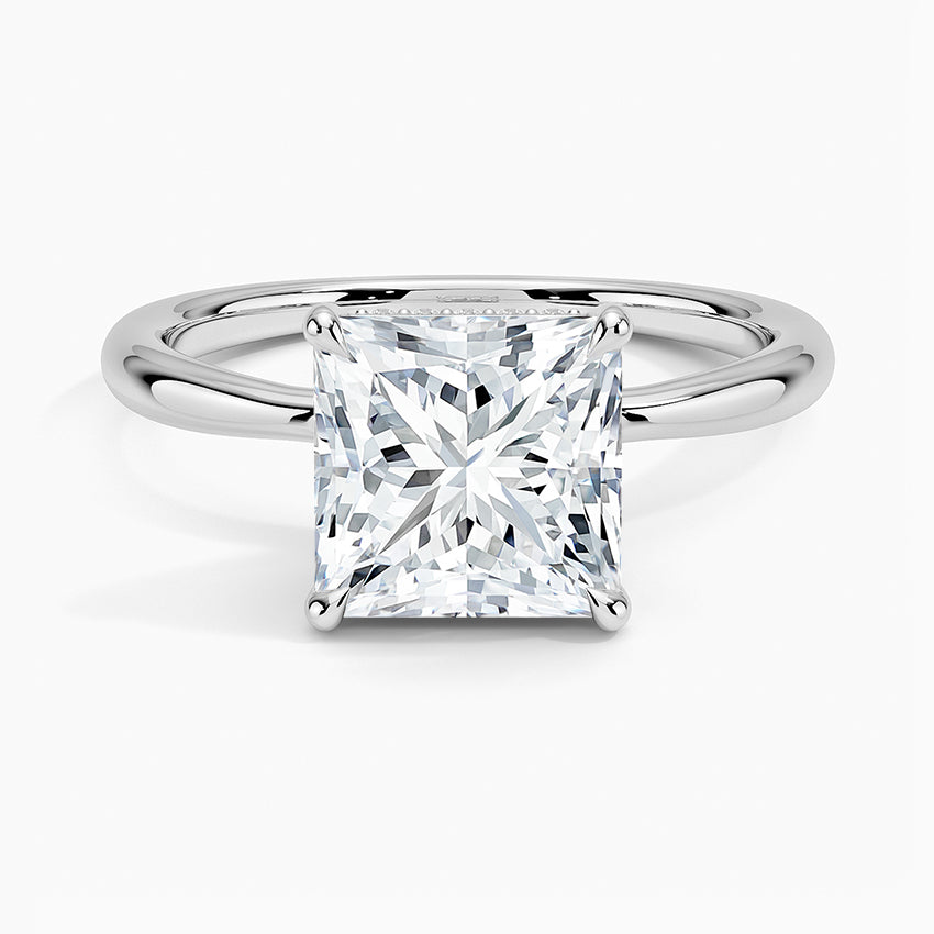Anillo Solitaire De Diamante En Oro Blanco De 14K 1.00Ct