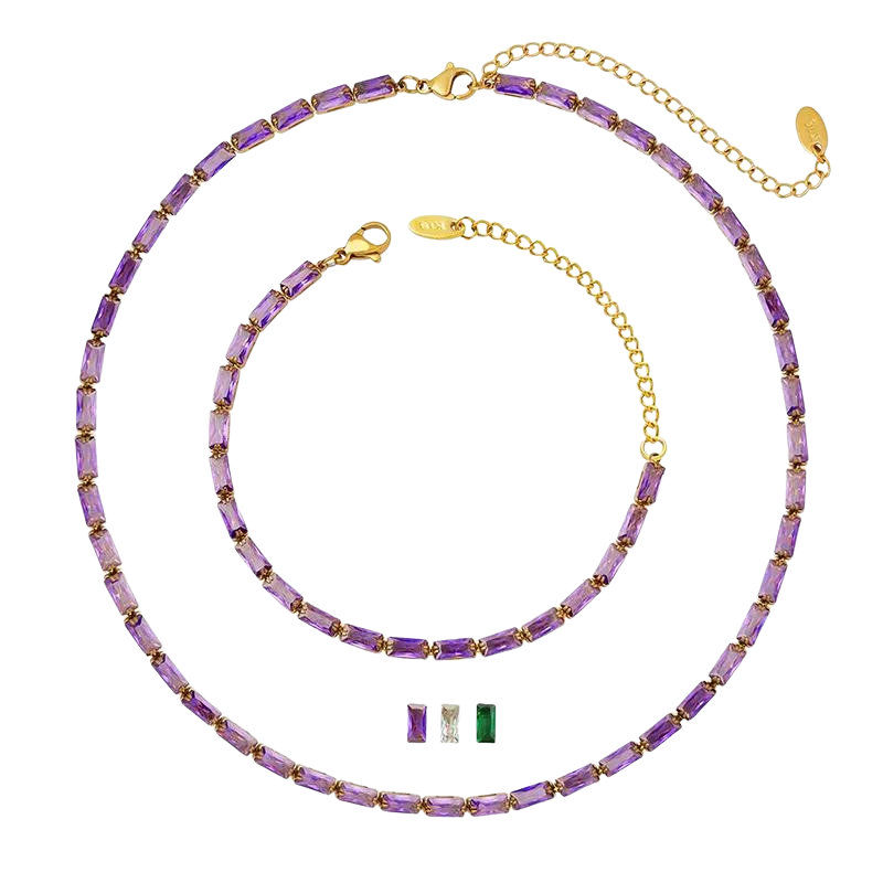 MARSELLA-PULSERA MORADO/DORADO