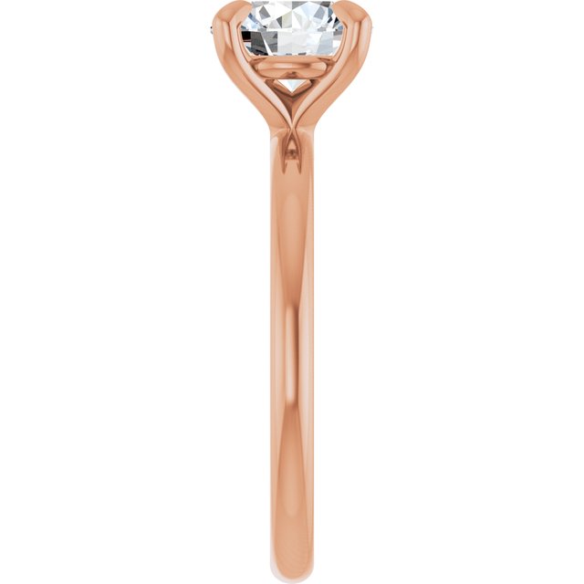 Anillo de Compromiso con Diamante de Laboratorio Redondo 1.50 Quilates, Certificado IGI, en Oro Rosa de 14K