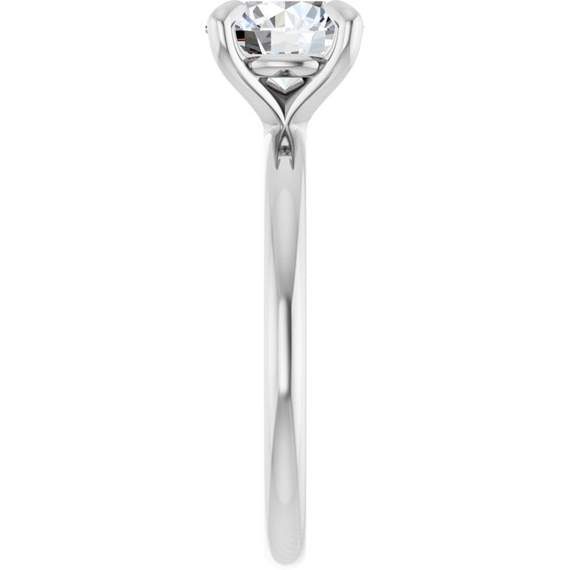 Anillo de Compromiso con Diamante de Laboratorio Redondo 1.50 Quilates, Certificado IGI, en Oro Blanco de 14K