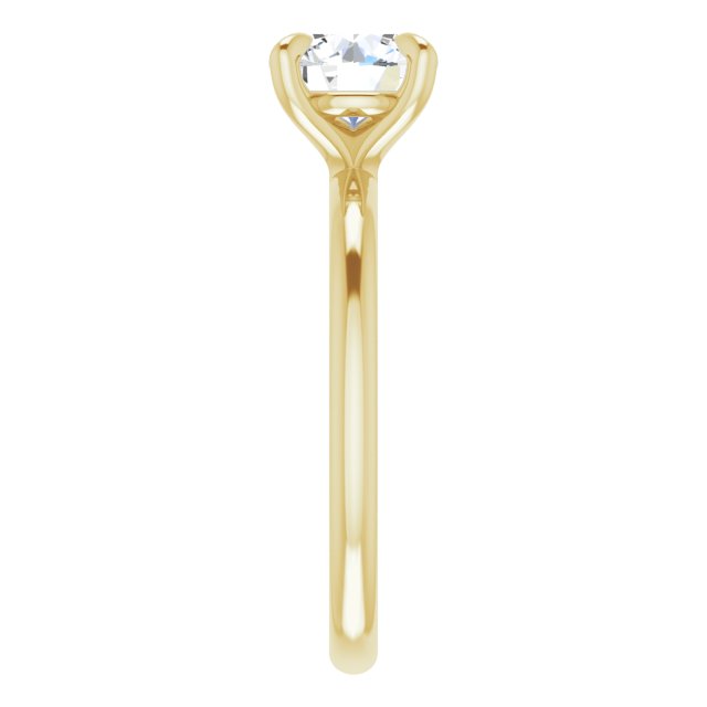 Anillo de Compromiso con Diamante de Laboratorio Redondo 1.06 Quilates, Certificado IGI, en Oro Amarillo de 14K