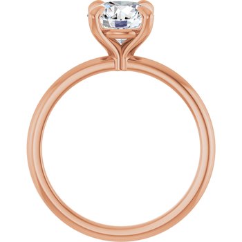Anillo de Compromiso con Diamante de Laboratorio Redondo 1.50 Quilates, Certificado IGI, en Oro Rosa de 14K