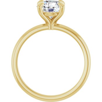 Anillo de Compromiso con Diamante de Laboratorio Redondo 1.50 Quilates, Certificado IGI, en Oro Amarillo de 14K