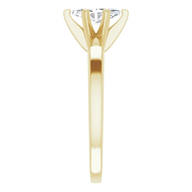 Anillo de Compromiso Marquise Lab. 0.52 CT. Oro Amarillo 14K