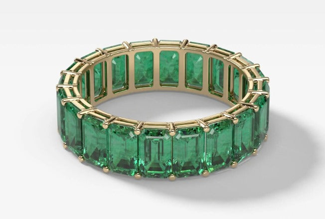Anillo de Esmeralda oro 14k, 6.5 CT
