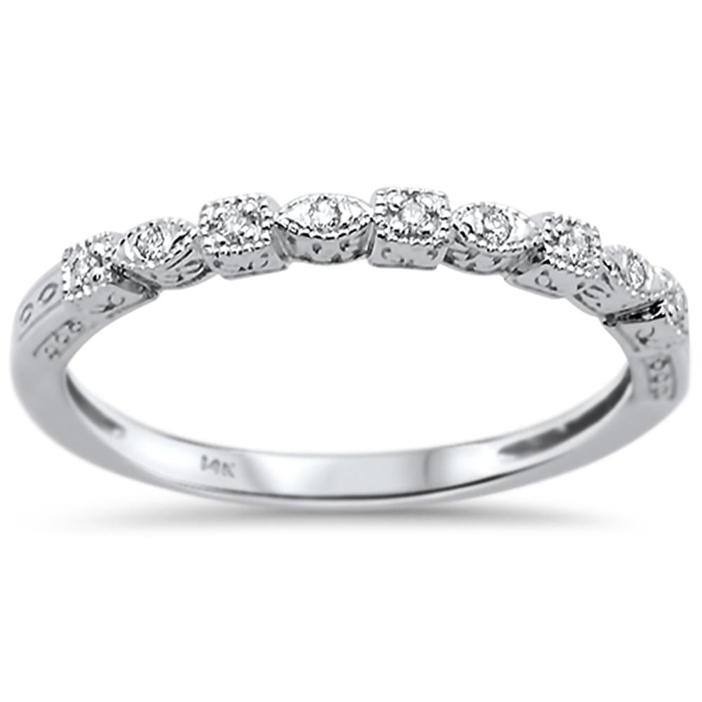 Anillo de Aniversario en oro Amarillo de 14K con diamantes de 0.05ct.