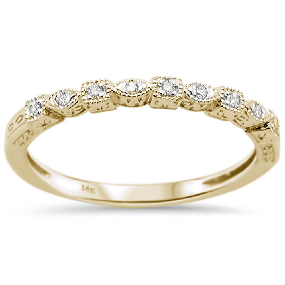 Anillo de Aniversario en oro blanco de 14K con diamantes de 0.05ct.