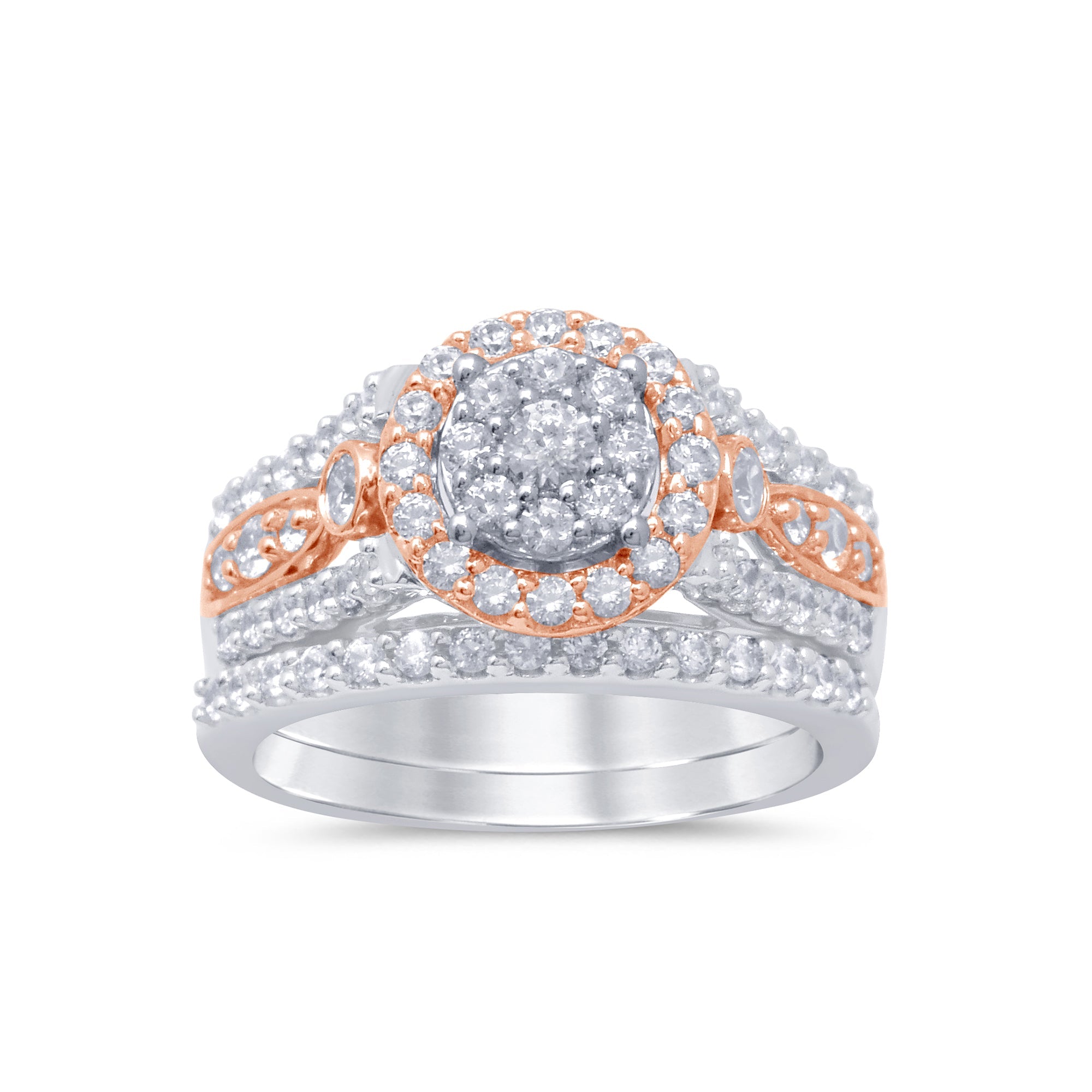 Anillo De Diamante En Oro De 14K 1.15Ct