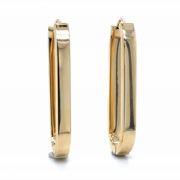Aretes De Clip Oro Amarillo De 14K