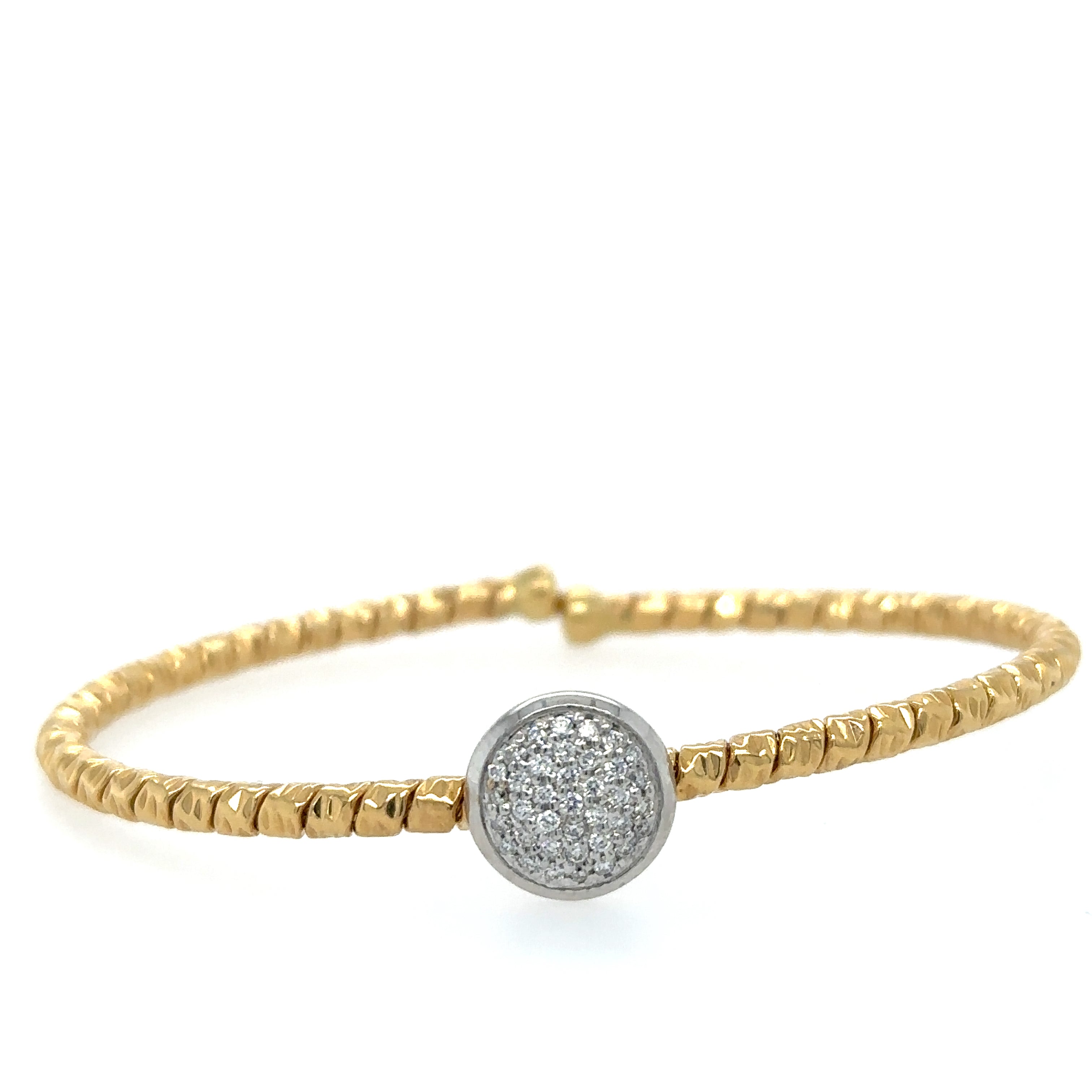 Pulsera de Diamantes en Oro Amarillo de 18K 0.25ct