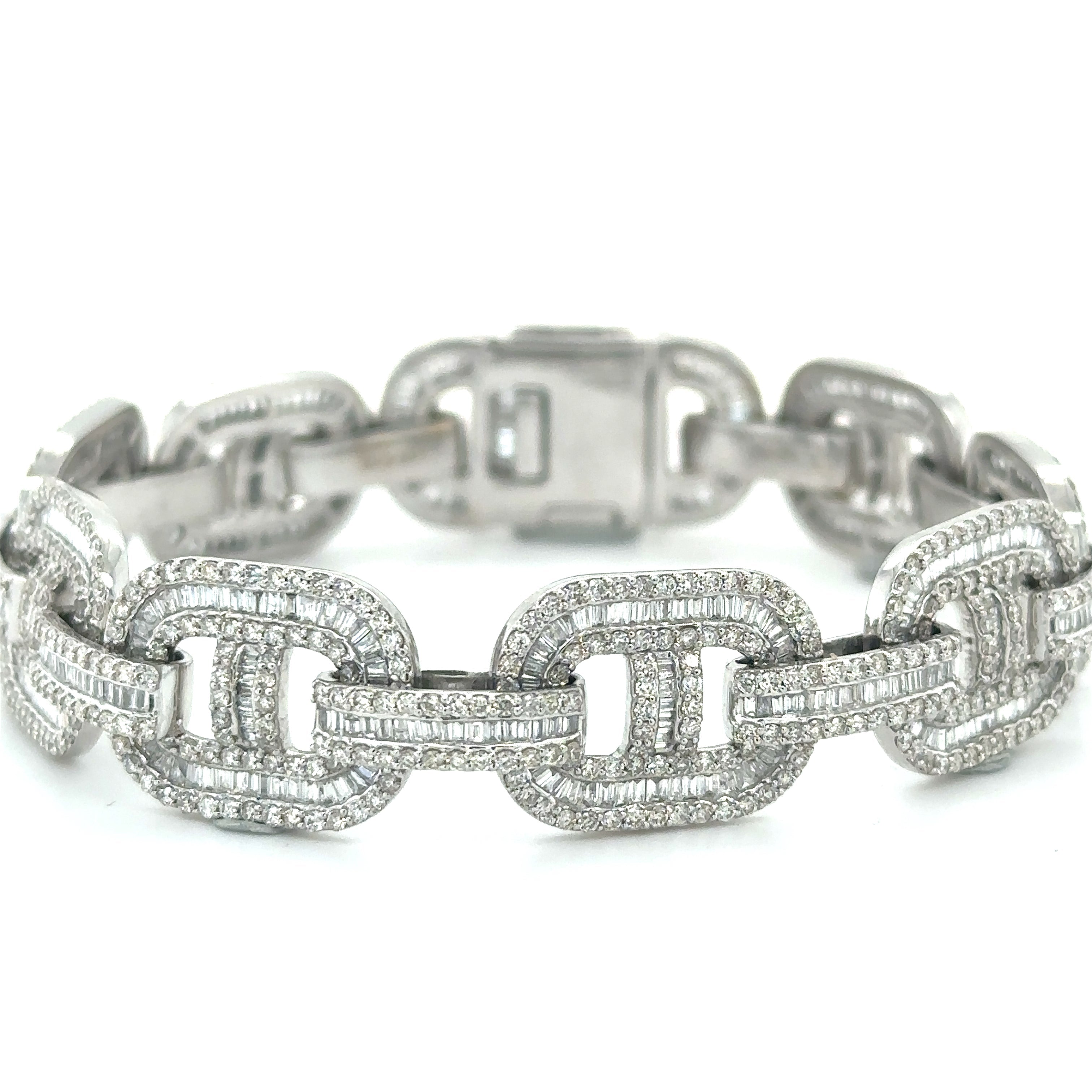 Pulsera De Diamantes En Oro Amarillo De 14K 8.46 Ct.
