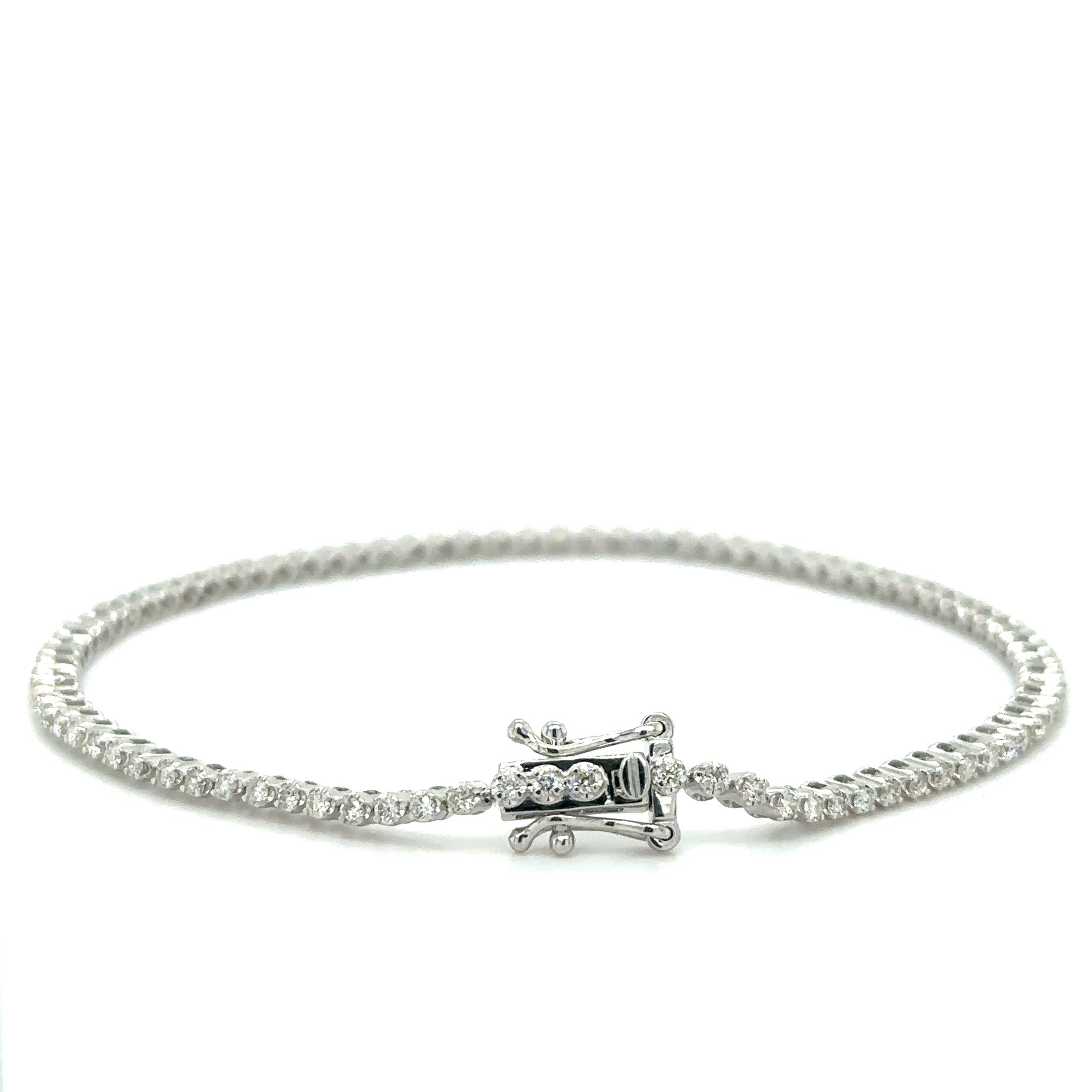 1 CT. Diamond Tennis Bracelet in 14K White Gold