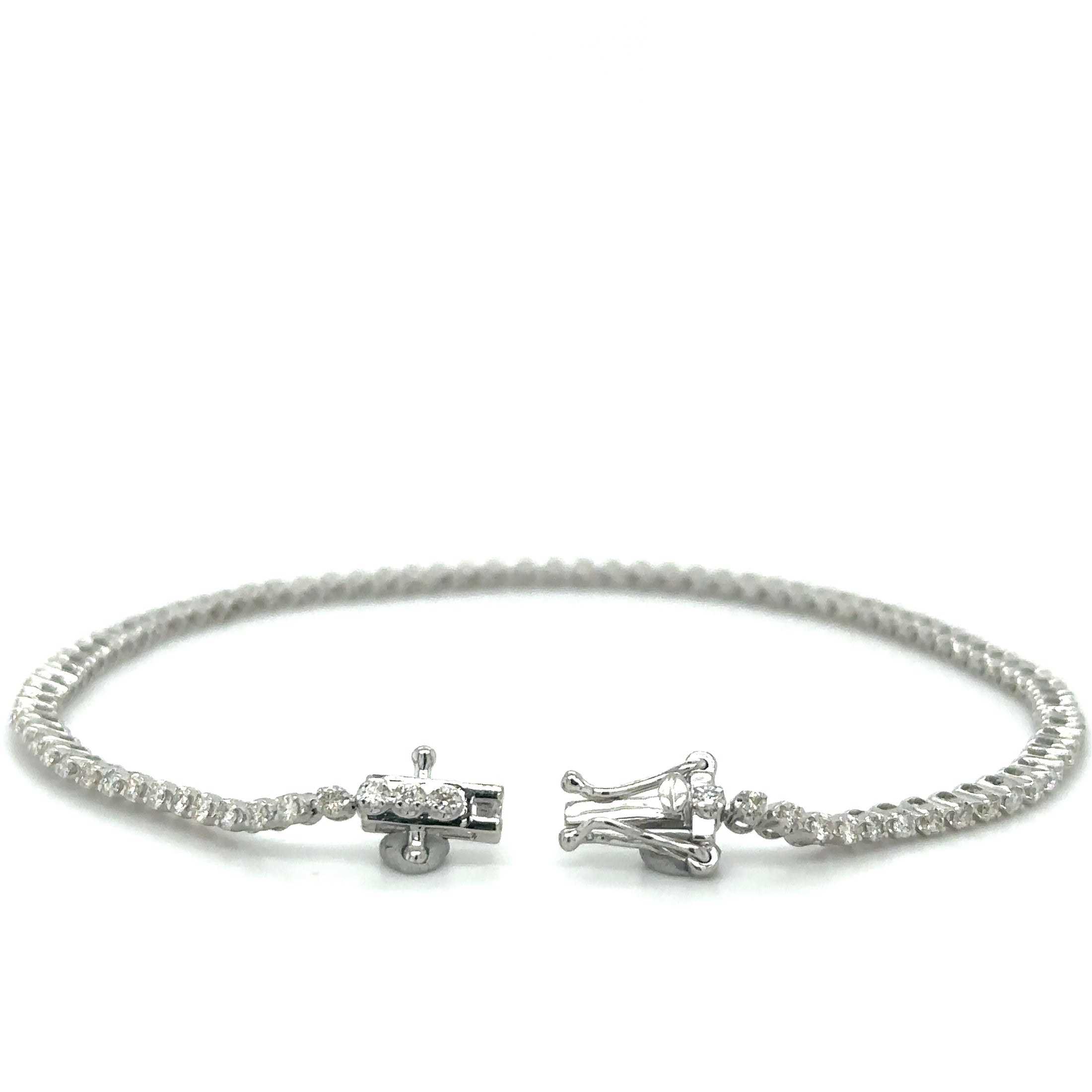 1 CT. Diamond Tennis Bracelet in 14K White Gold