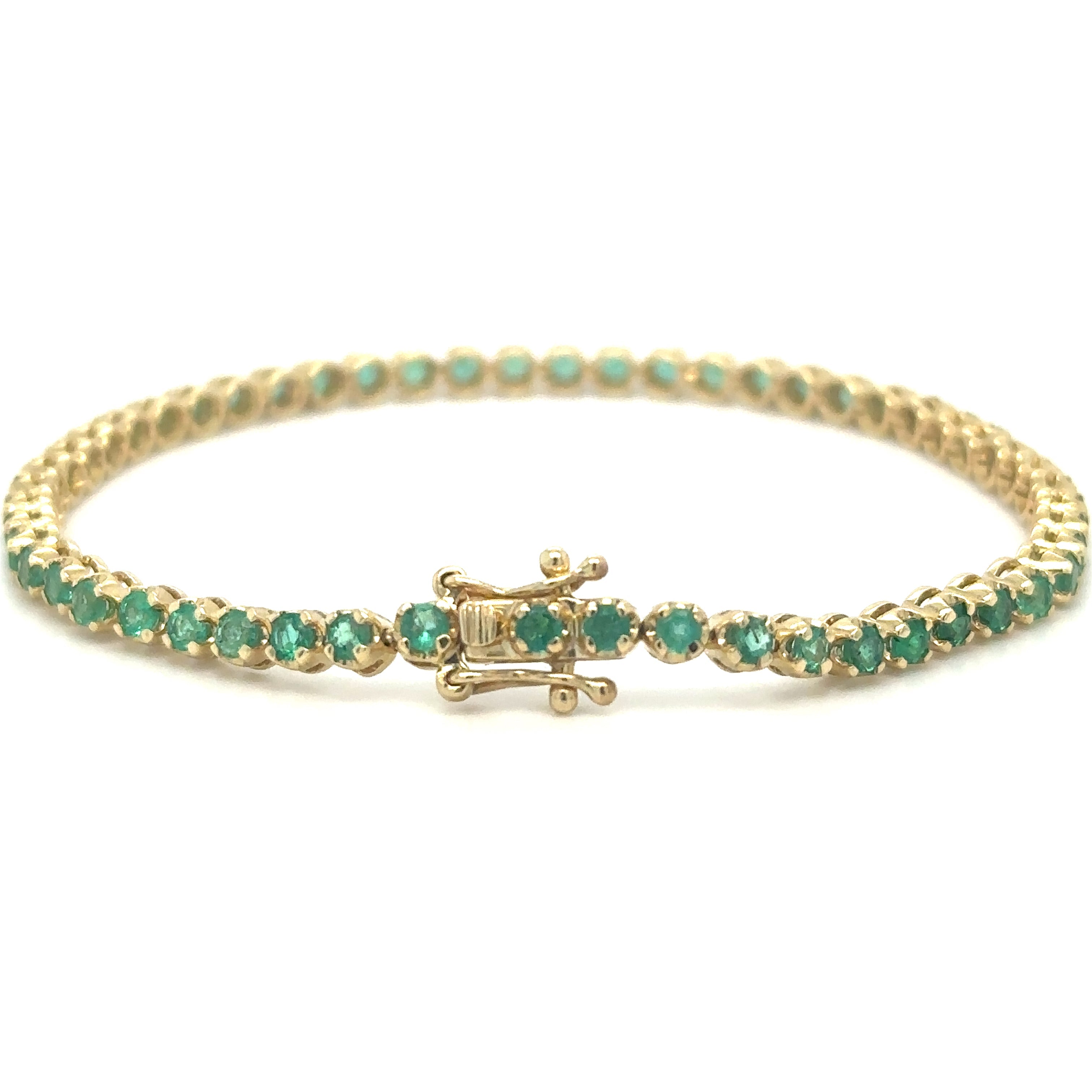 Pulsera De Oro Amarillo De 14 Kt 2.79 Ct.