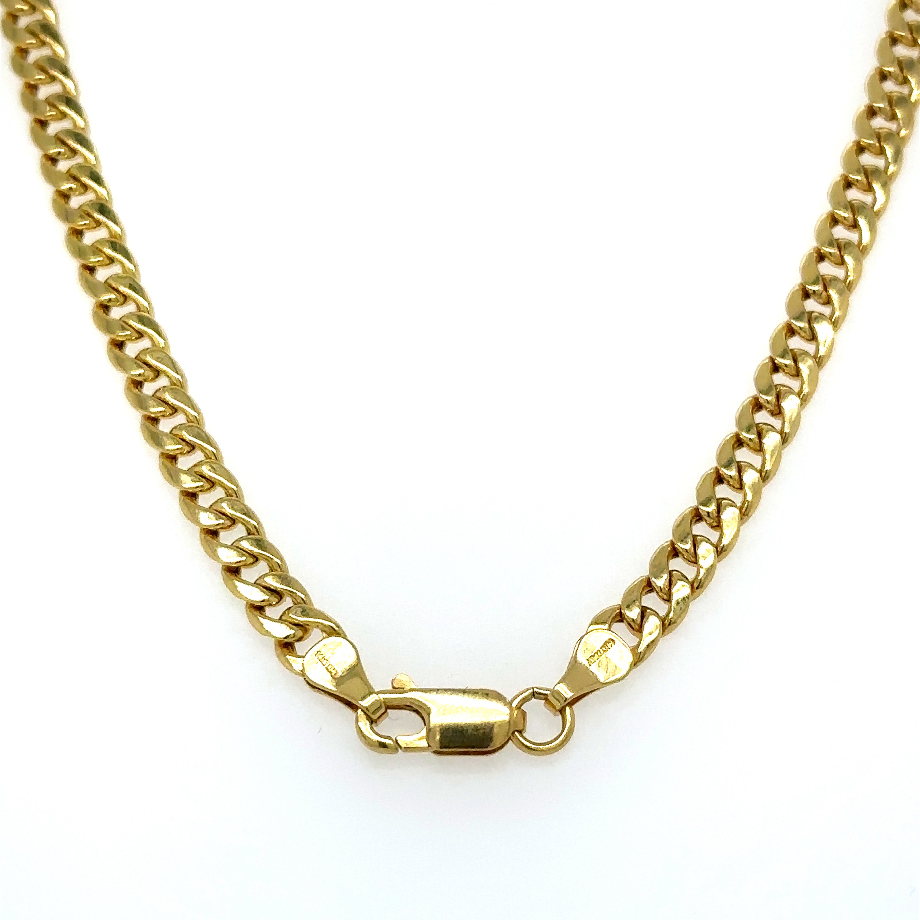 Collar De Esmeraldas De Oro Amarillo De 14Kt 4.71 Ct.