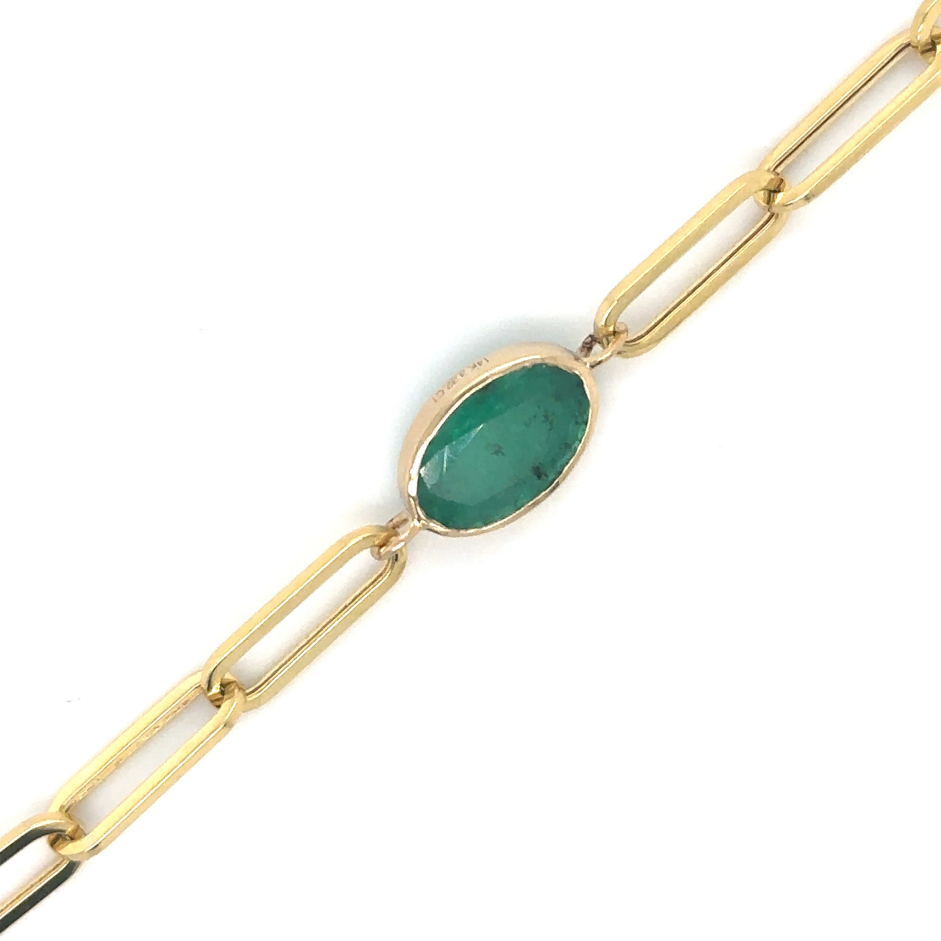 Pulsera De Oro Amarillo De 14 Kt 3.32 Ct.