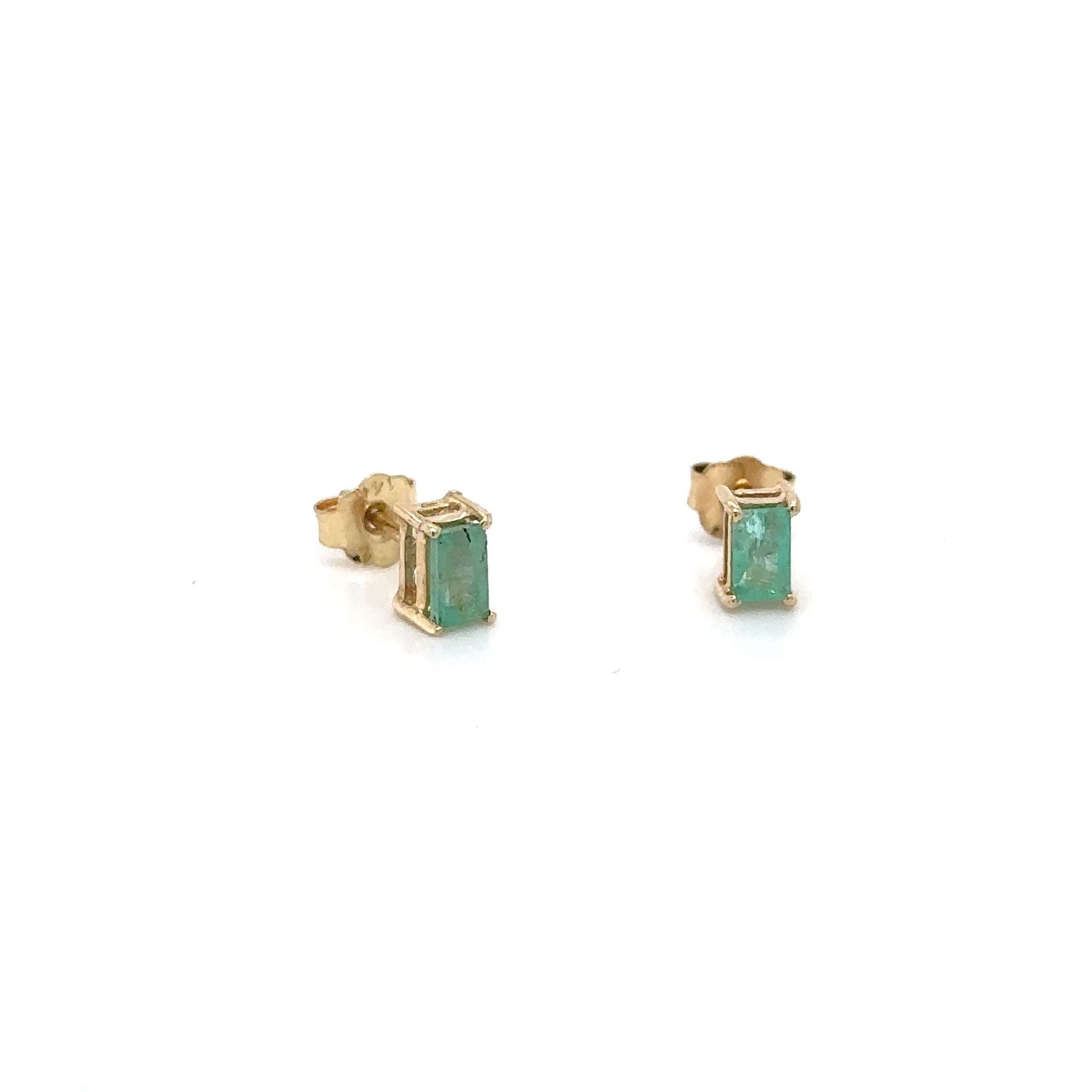 Pendientes De Oro Amarillo De 14 Kt 1 Ct.
