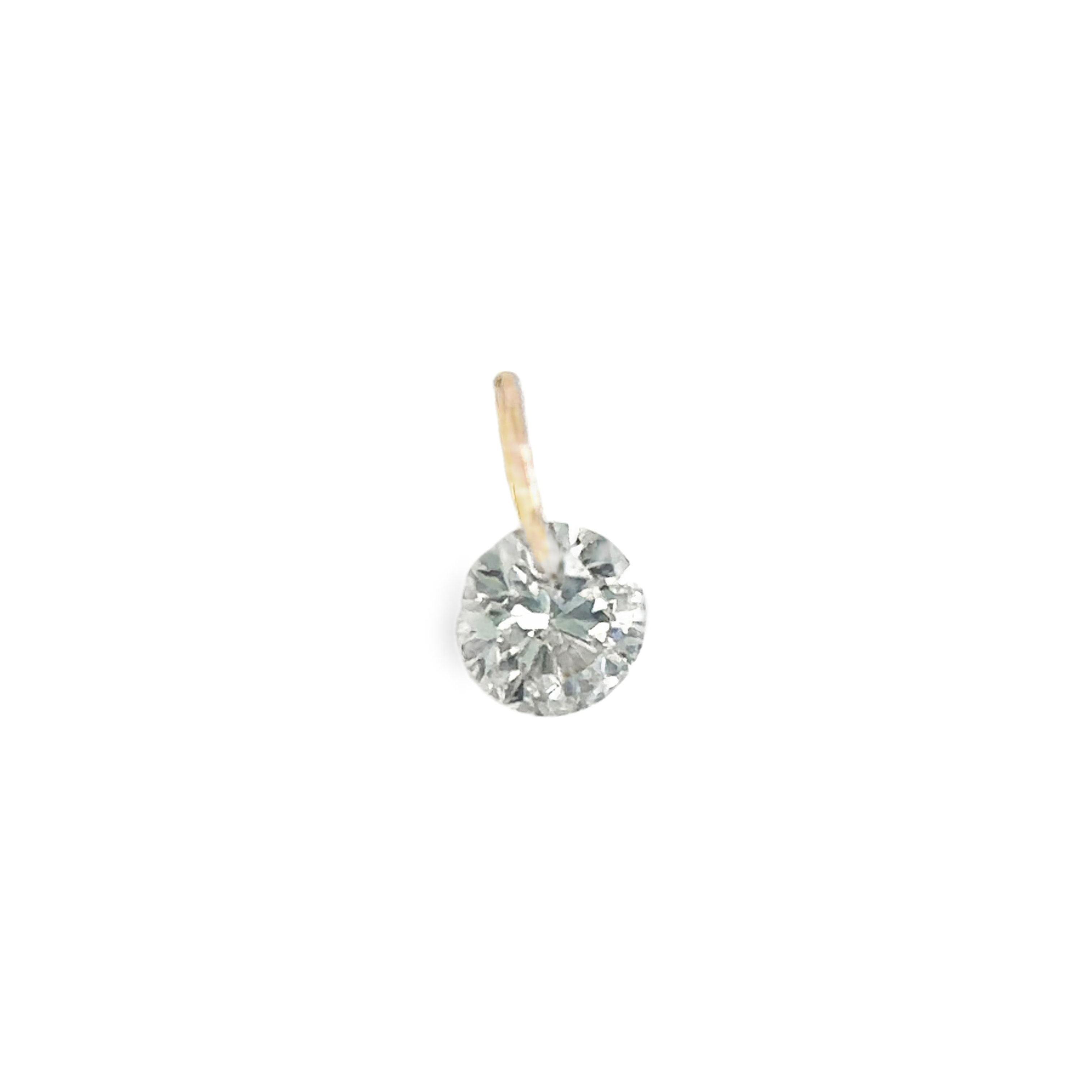 Colgante De Diamantes En Oro Amarillo De 14K 0.12 Ct.