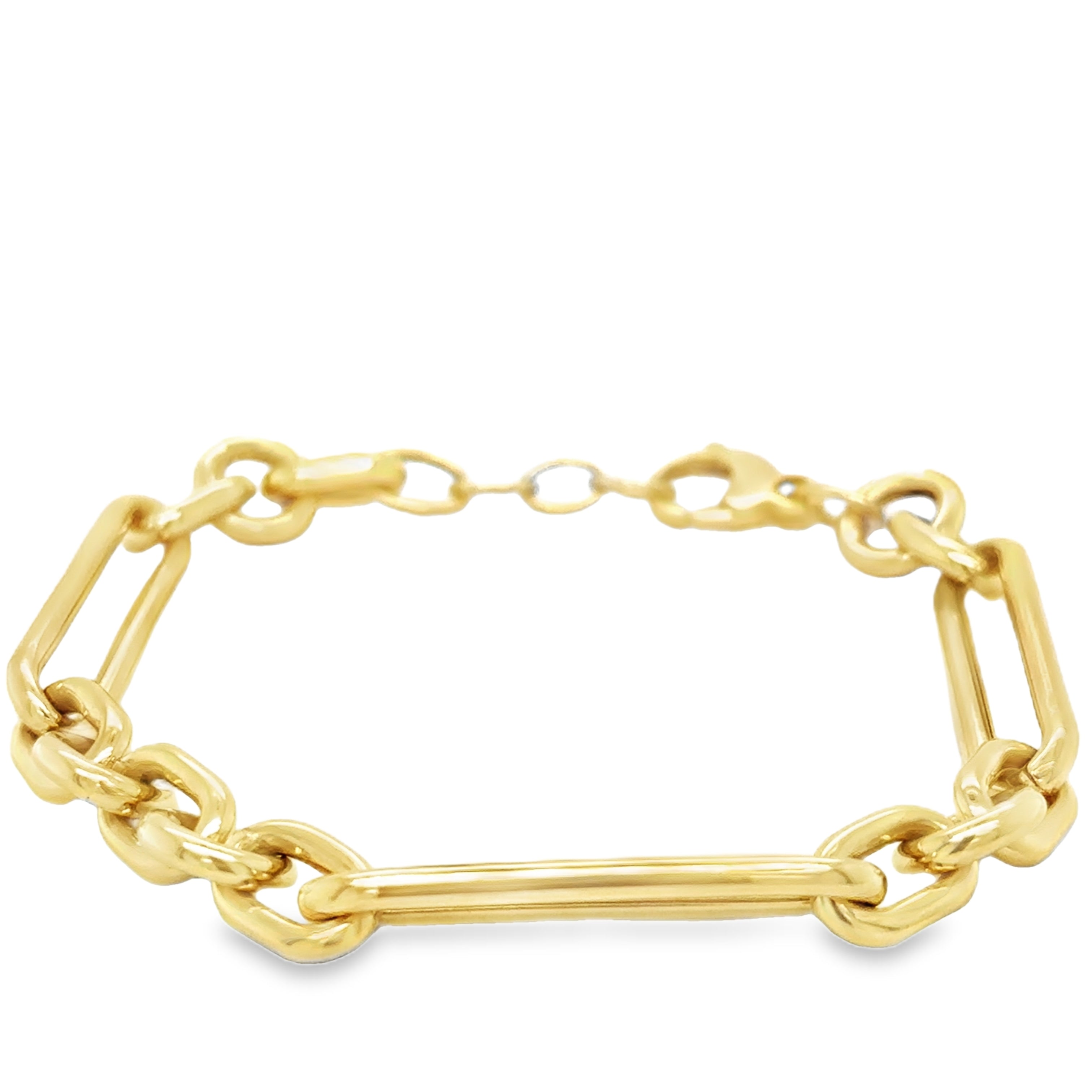 Pulsera Con  Oro Amarillo De 14K