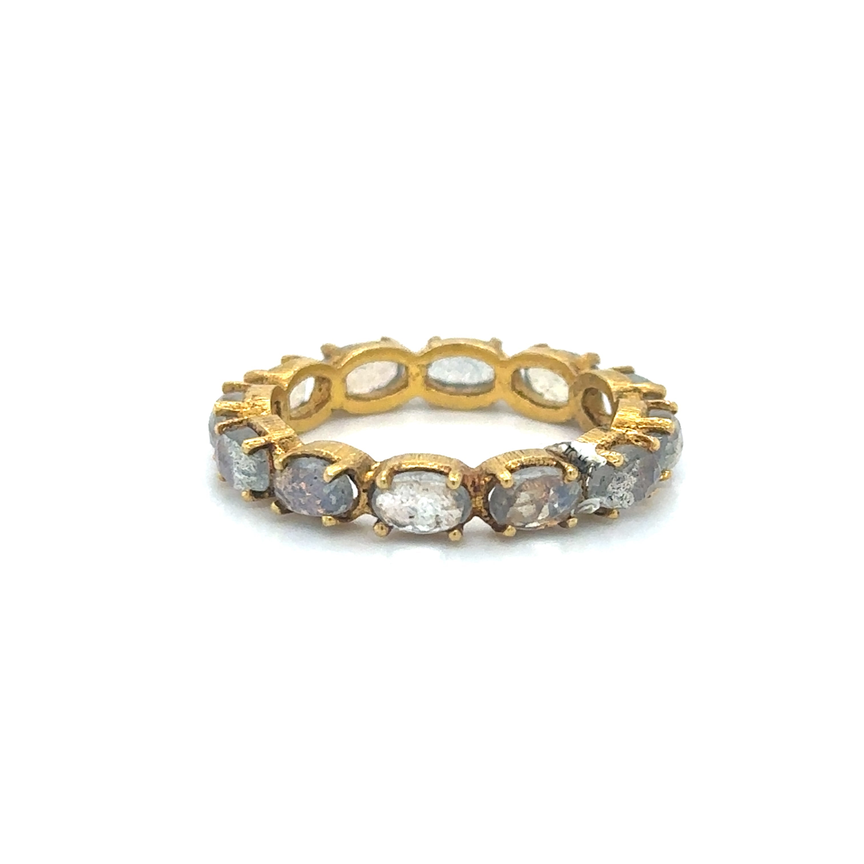 Anillo Labradorita Oro Amarillo De 18Kt 3.3 Ct.