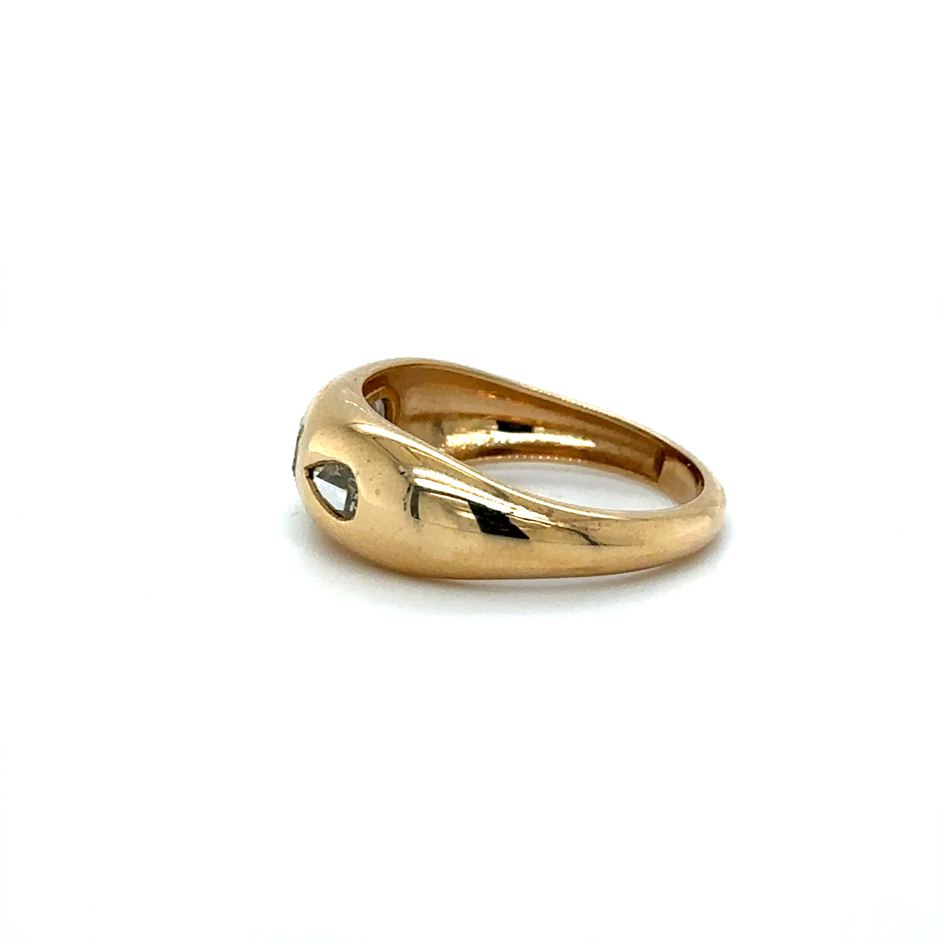 Anillo De Diamantes De Fantasía De Oro Amarillo De 14Kt 1.1 Ct.