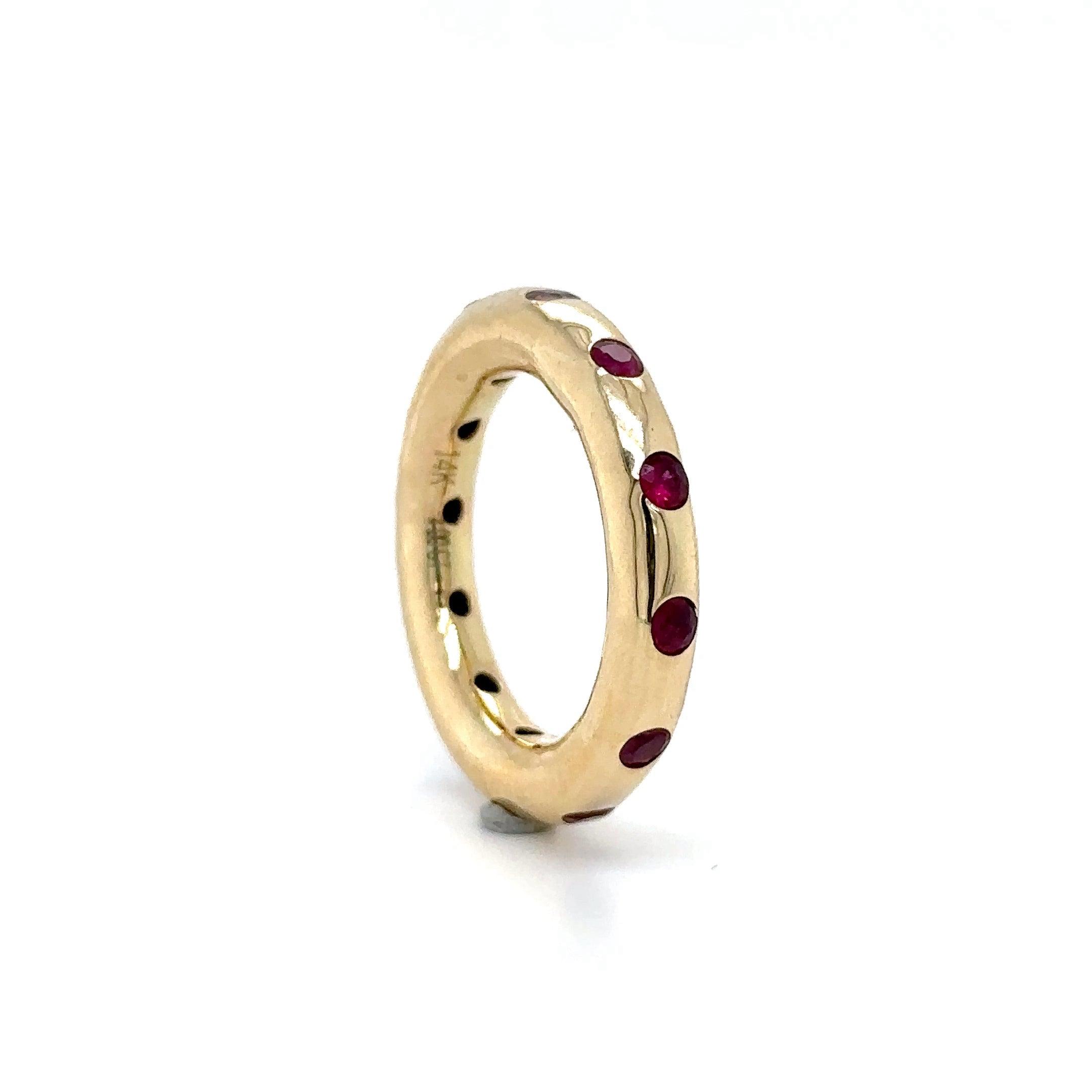 Anillo Rubí Oro Amarillo De 14Kt 1 Ct.