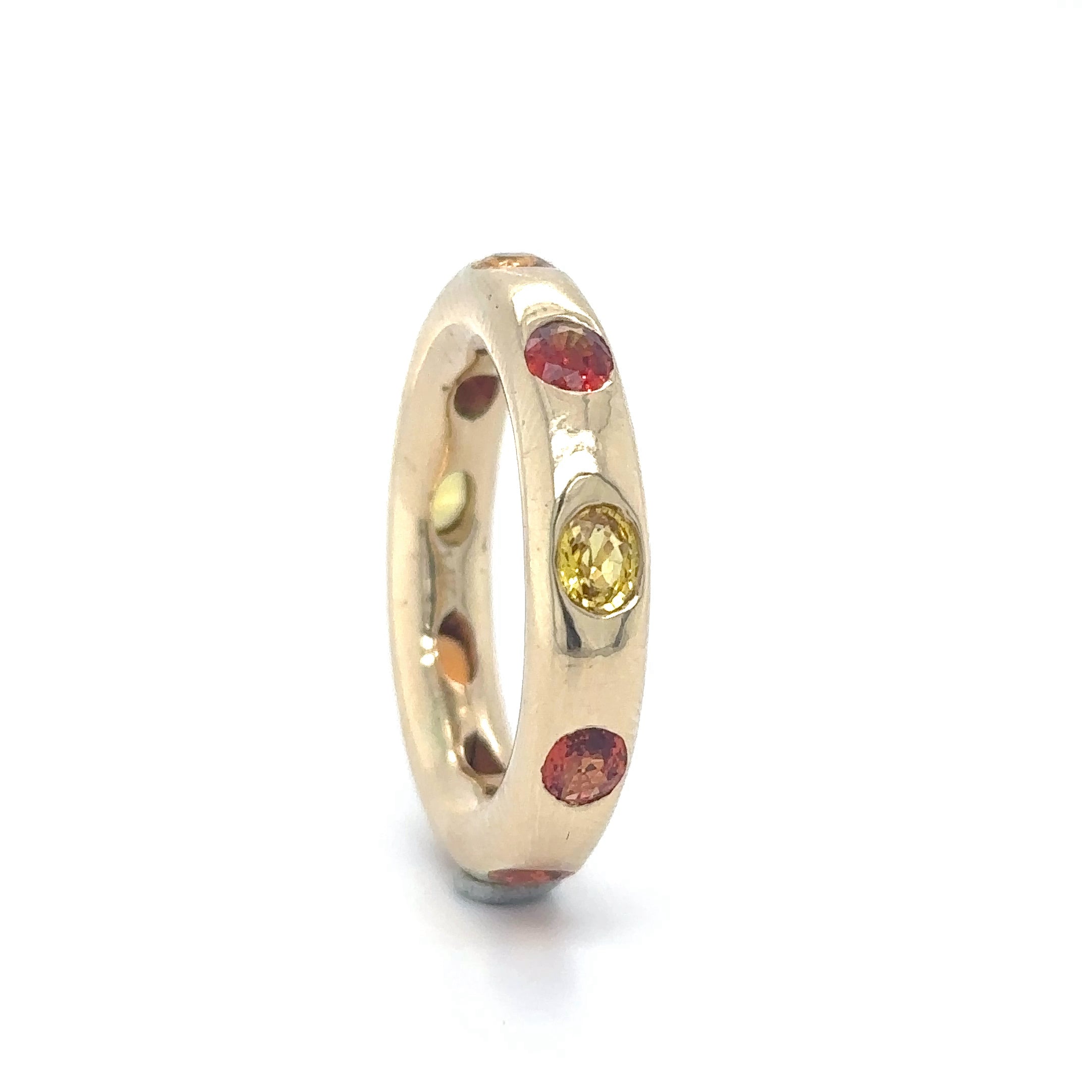 Anillo Donut De Oro Amarillo De 14Kt 3.75 Ct.