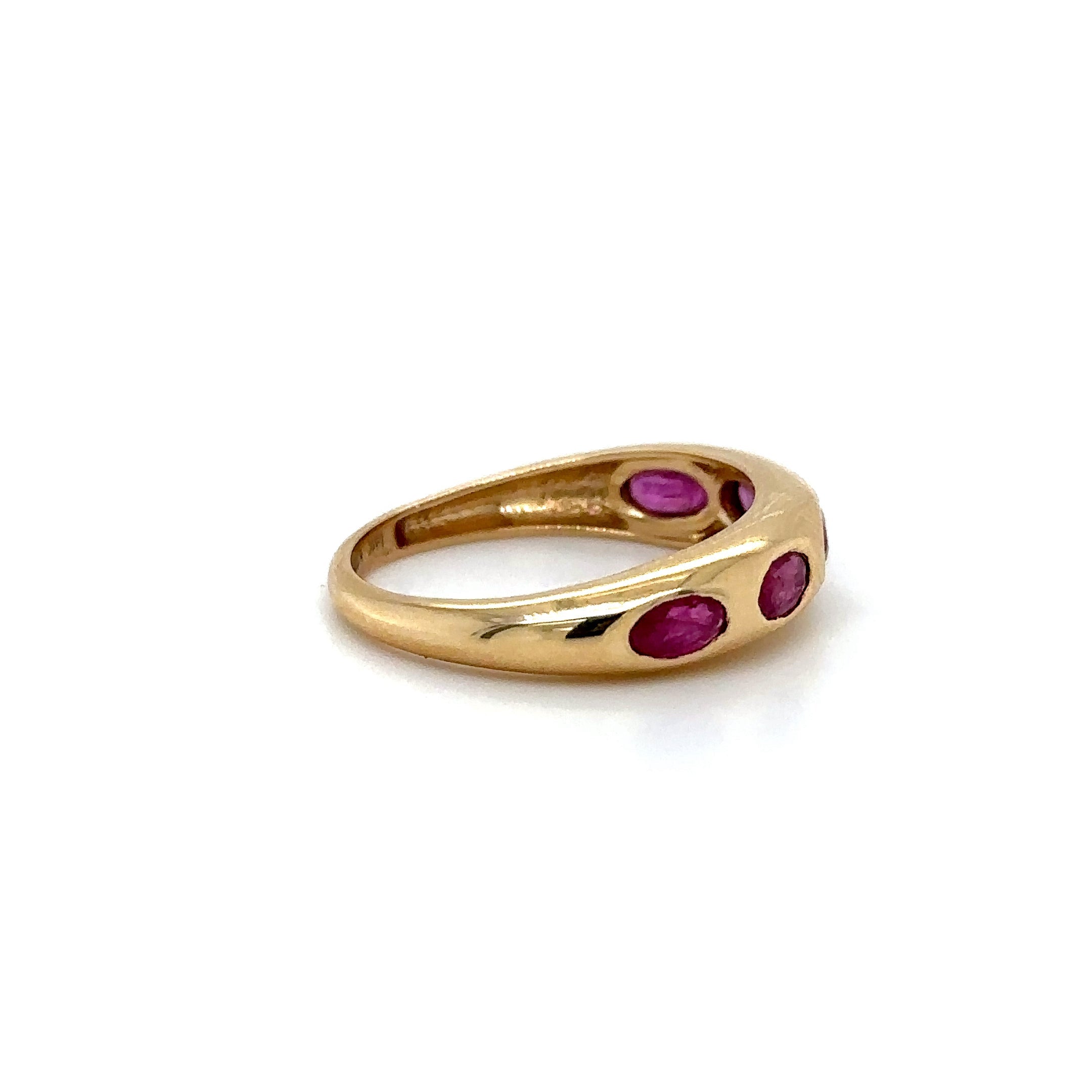 Anillo Rubí Oro Amarillo De 14Kt 1.58 Ct.