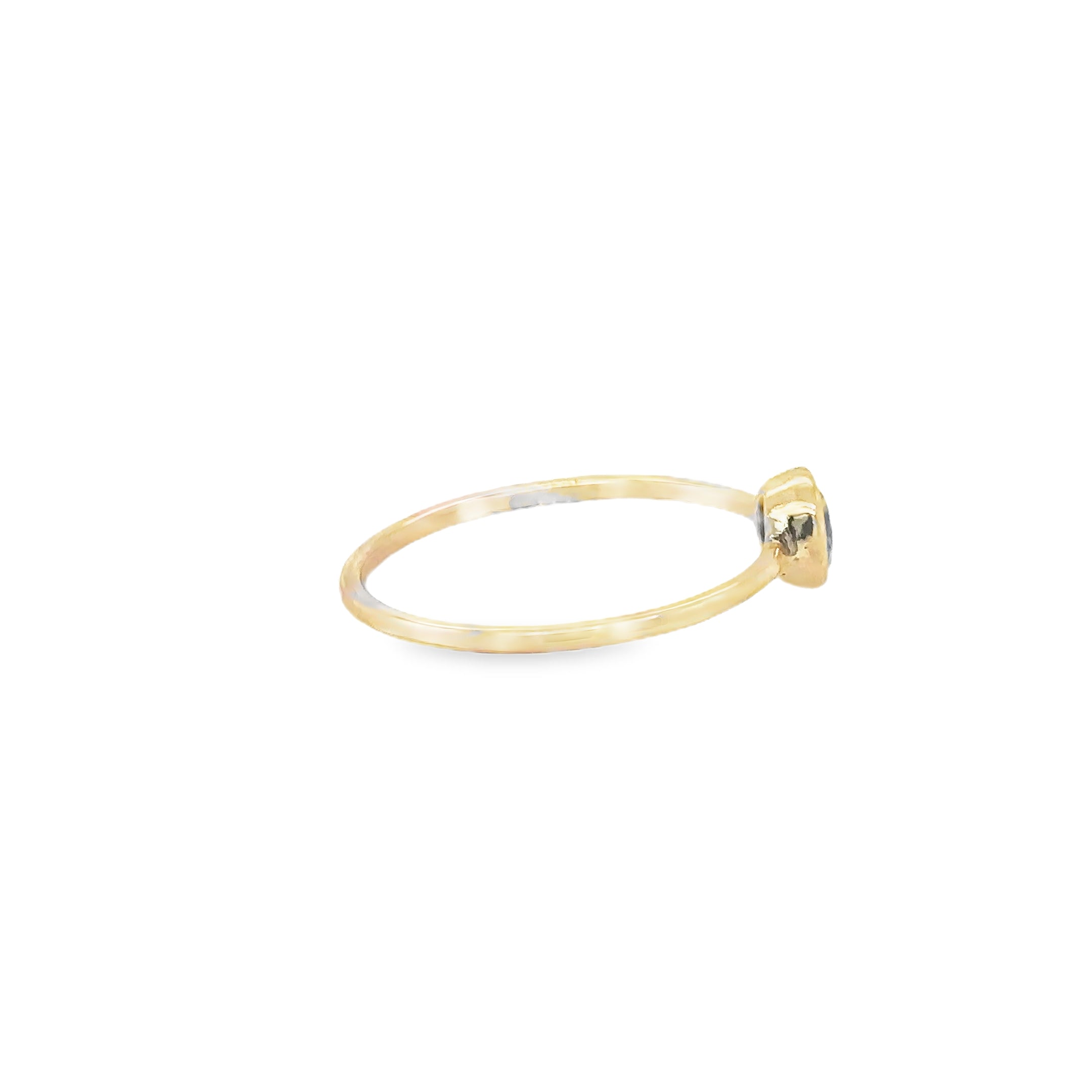 Anillo De Zafiro De Oro Amarillo De 14Kt 0.47 Ct.