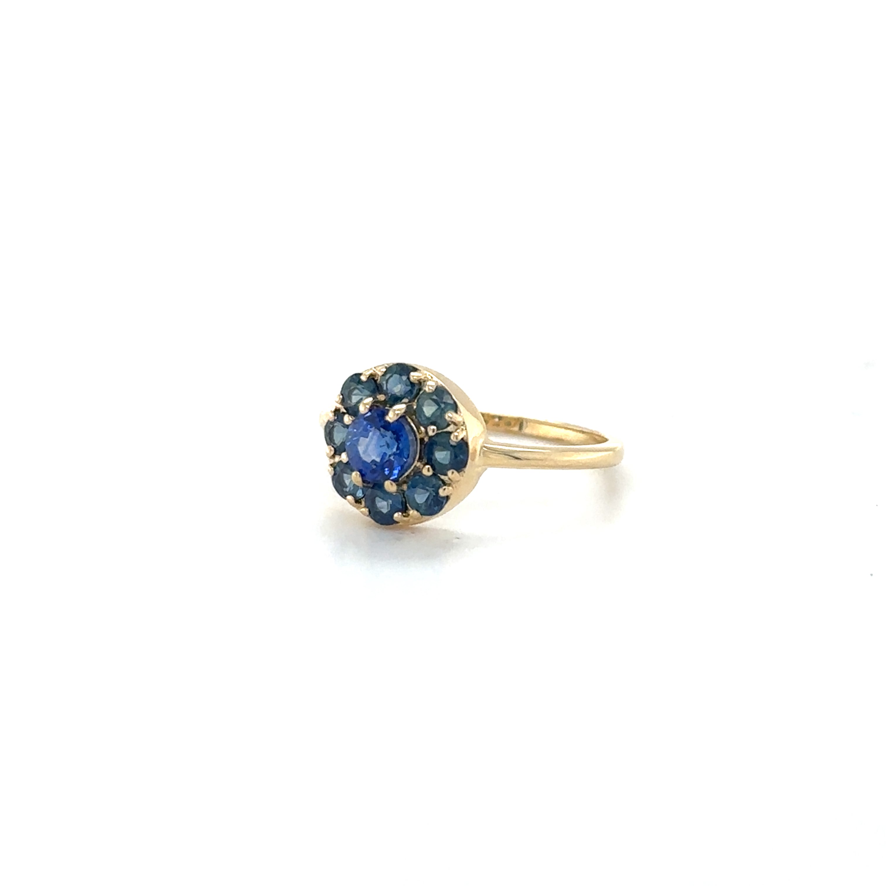 Anillo De Zafiro De Oro Amarillo De 14K 1.15 Ct.