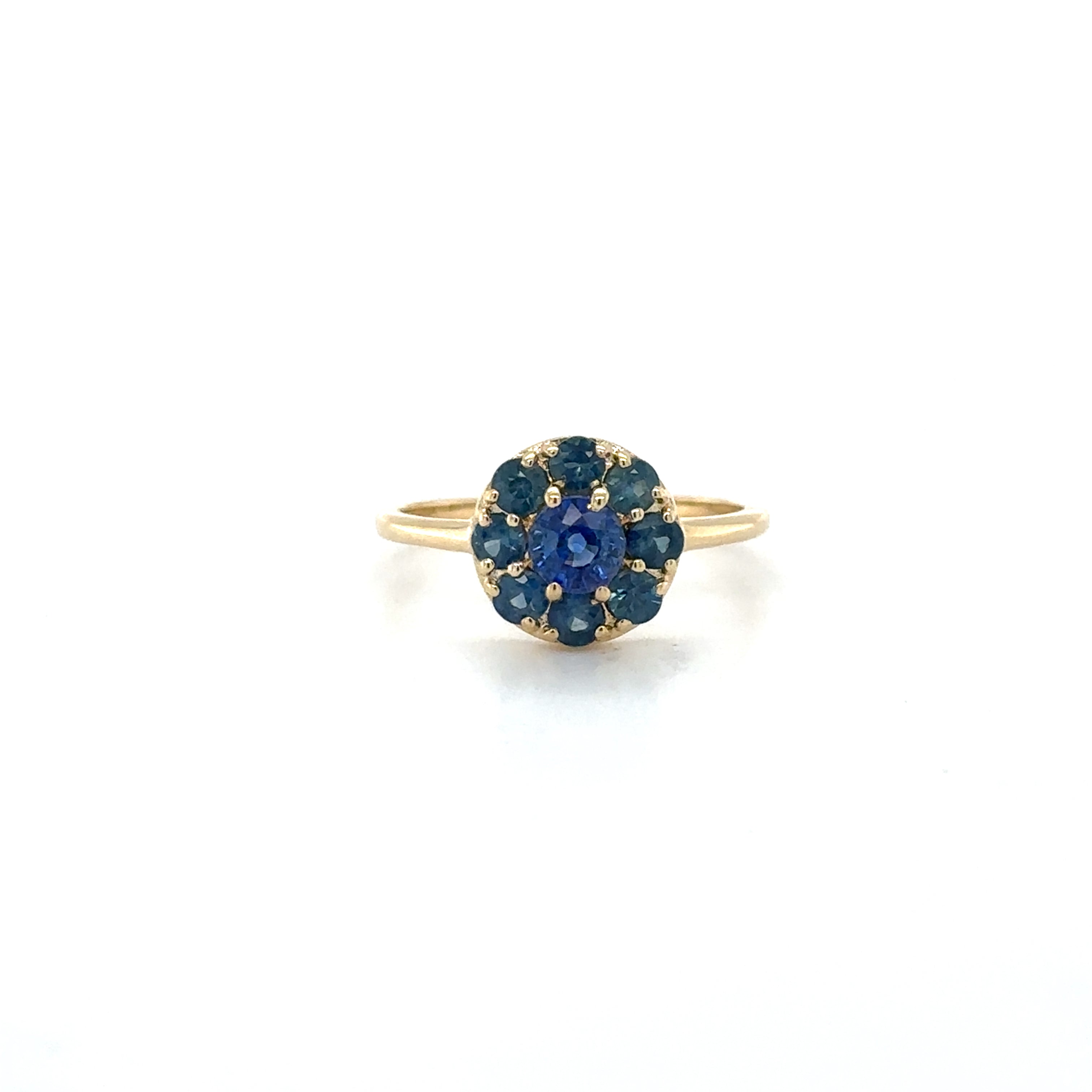 Anillo De Zafiro De Oro Amarillo De 14K 1.15 Ct.