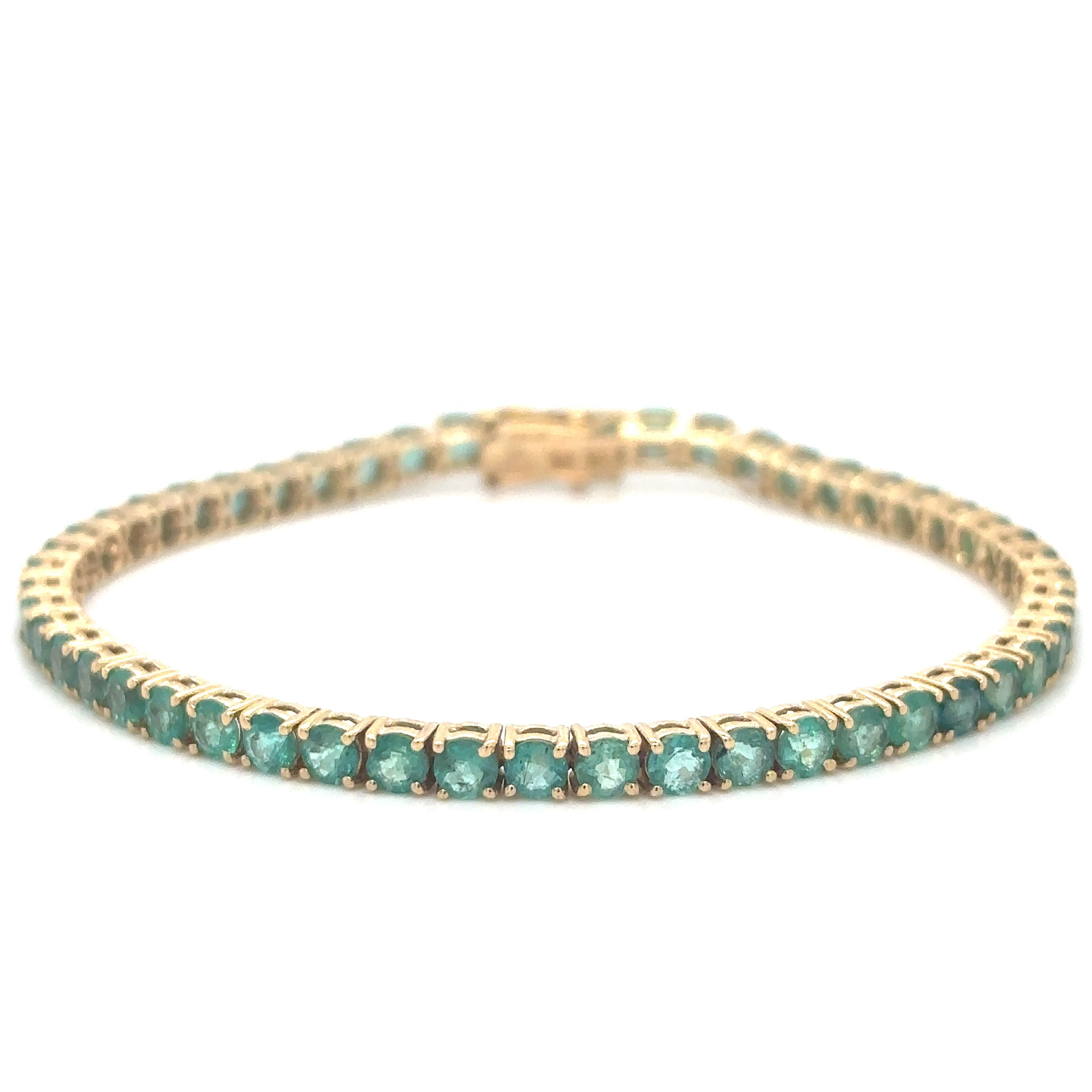 Pulsera De Oro Amarillo De 14 Kt 7.5 Ct.