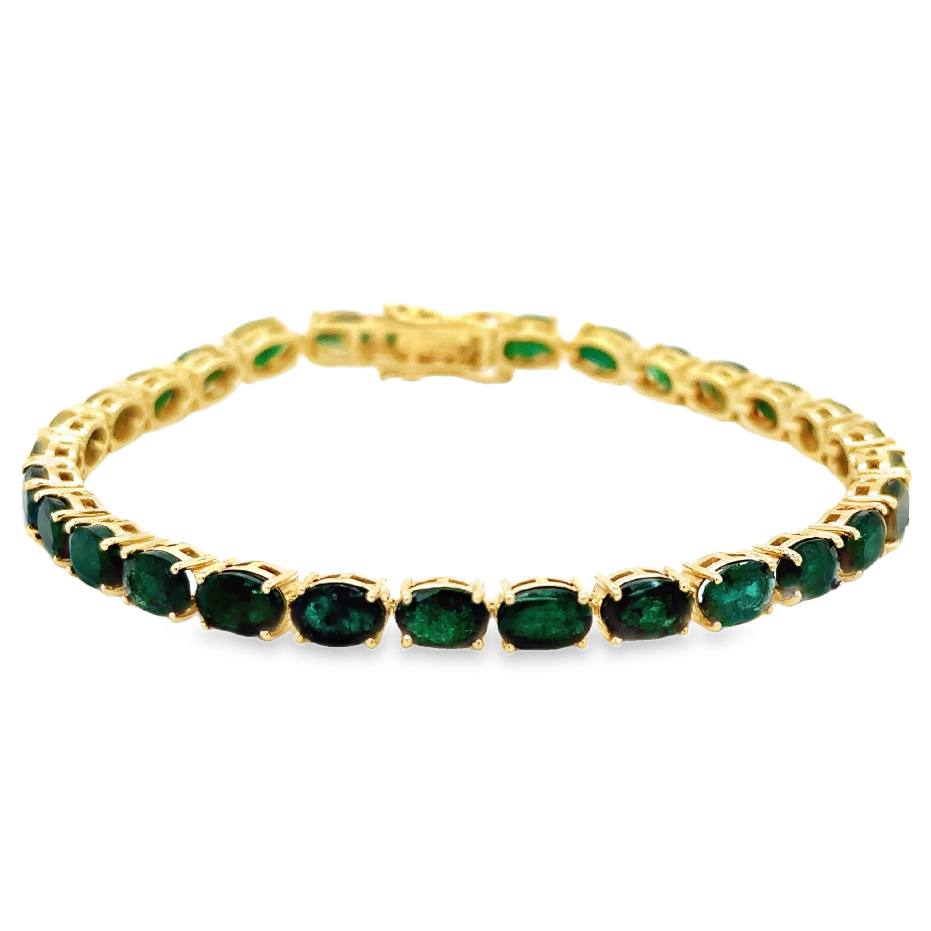Pulsera De Oro Amarillo De 14 Kt 12.7 Ct.