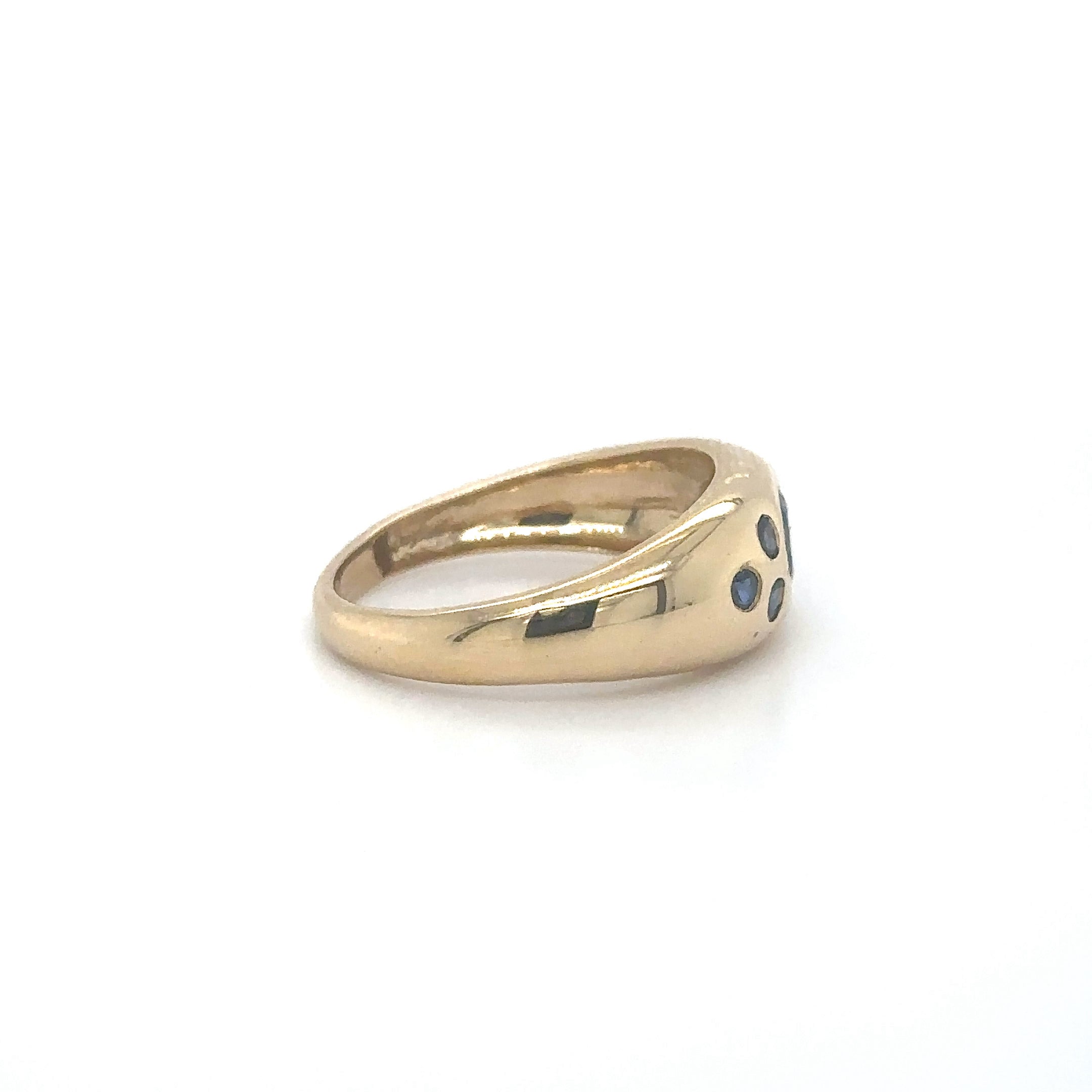 Anillo De Zafiro De Oro Amarillo De 14Kt 0.9 Ct.