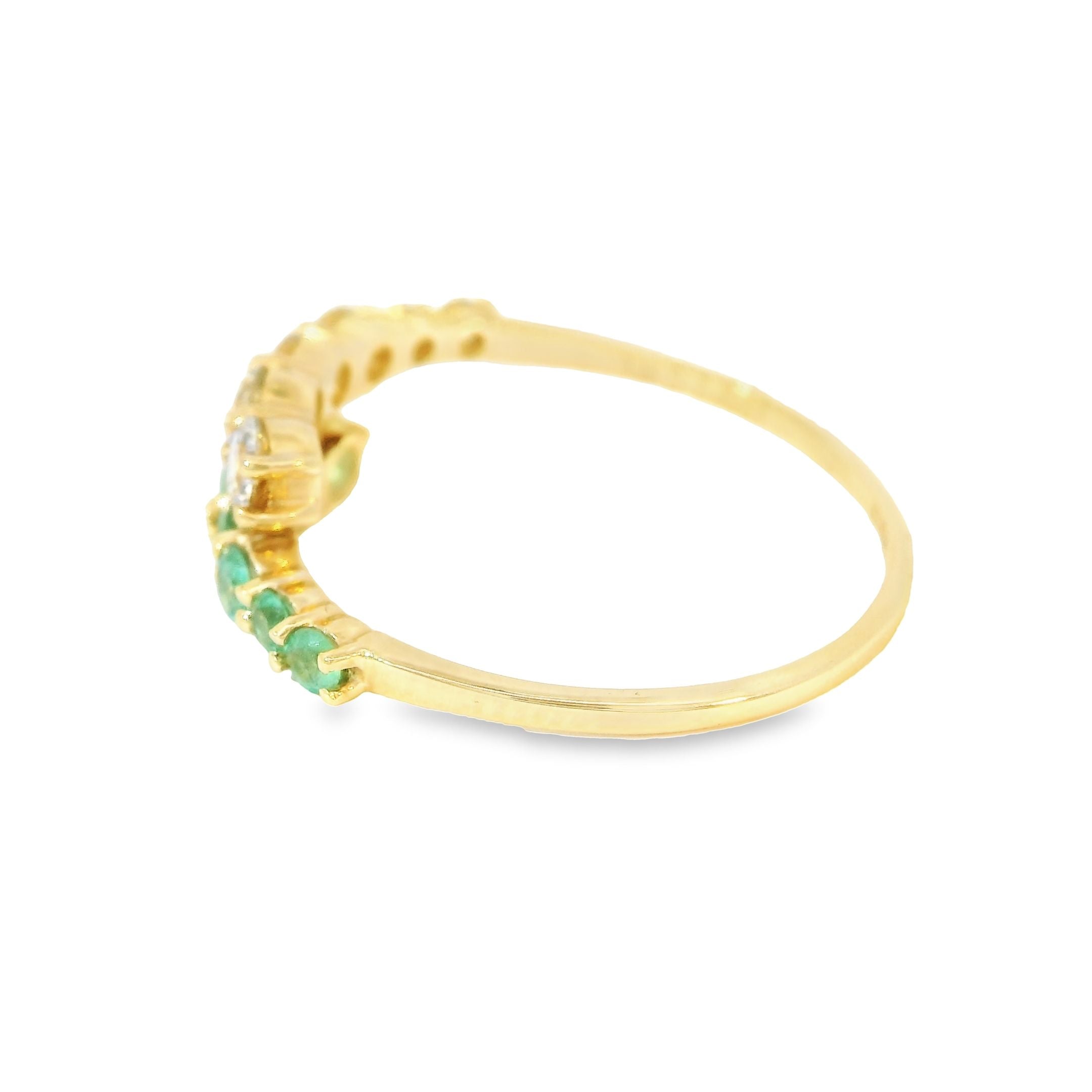 Anillo De Oro Amarillo De 14Kt Con Rubí Y Diamantes, 0.85 CT