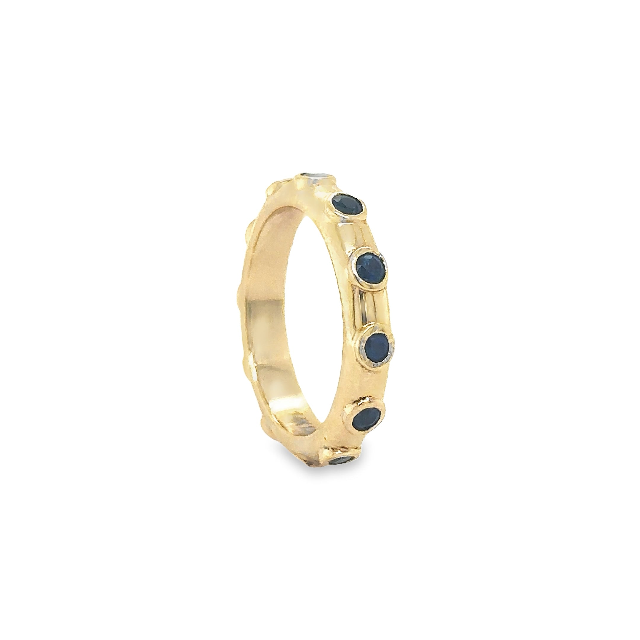 Anillo De Zafiro De Oro Amarillo De 14Kt 1.05 Ct.