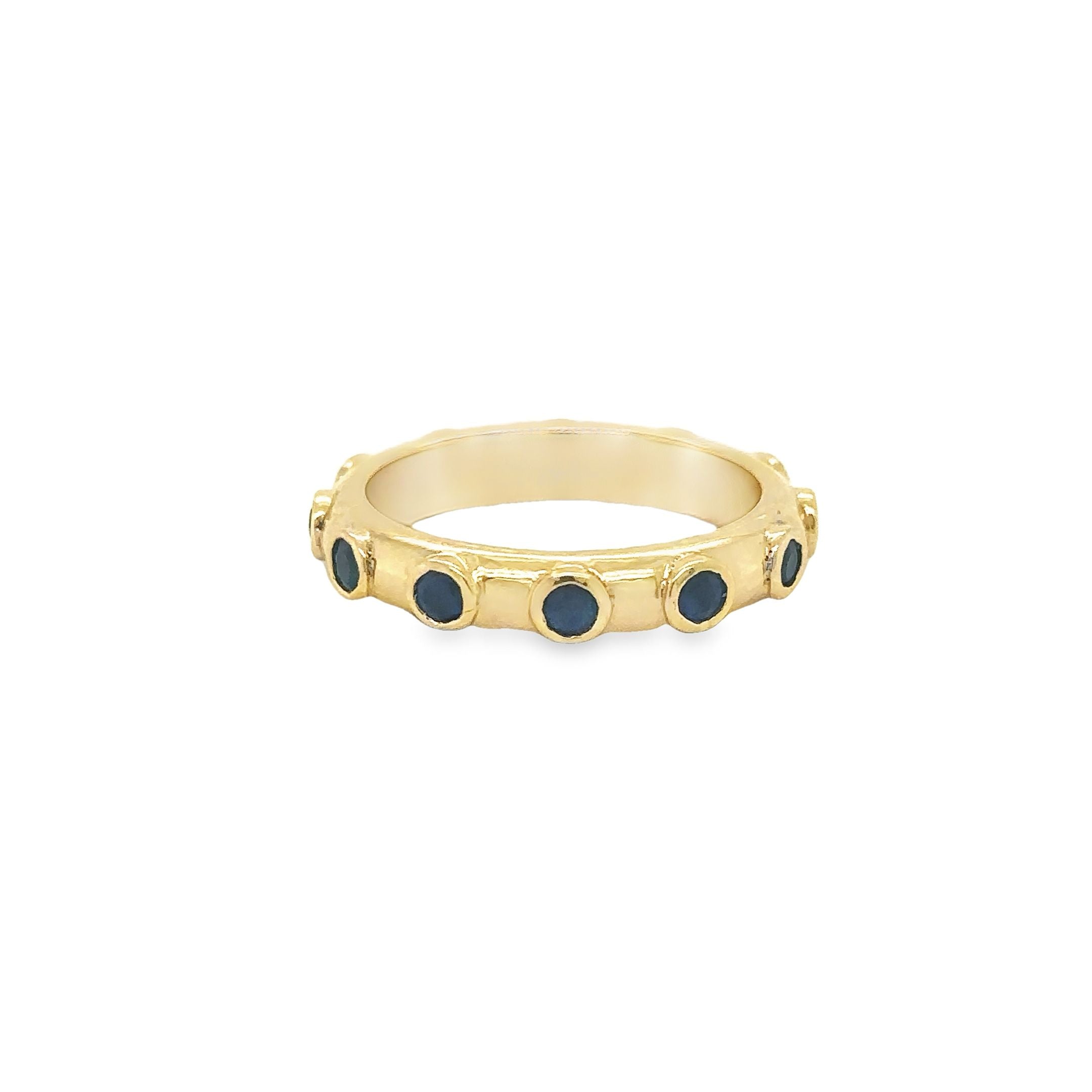 Anillo De Zafiro De Oro Amarillo De 14Kt 1.05 Ct.