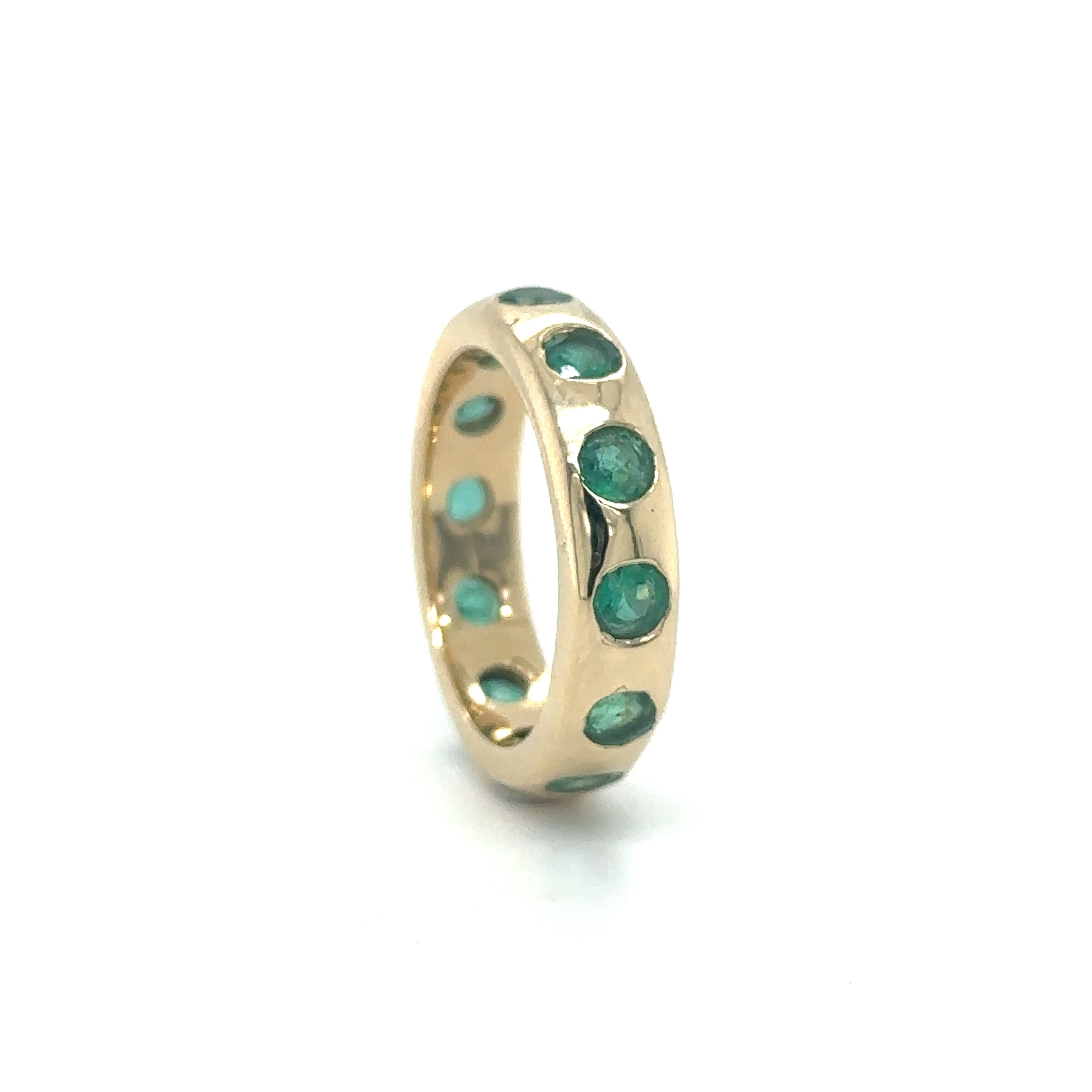 Anillo De Esmeralda De Oro Amarillo De 14K 2.5 Ct.