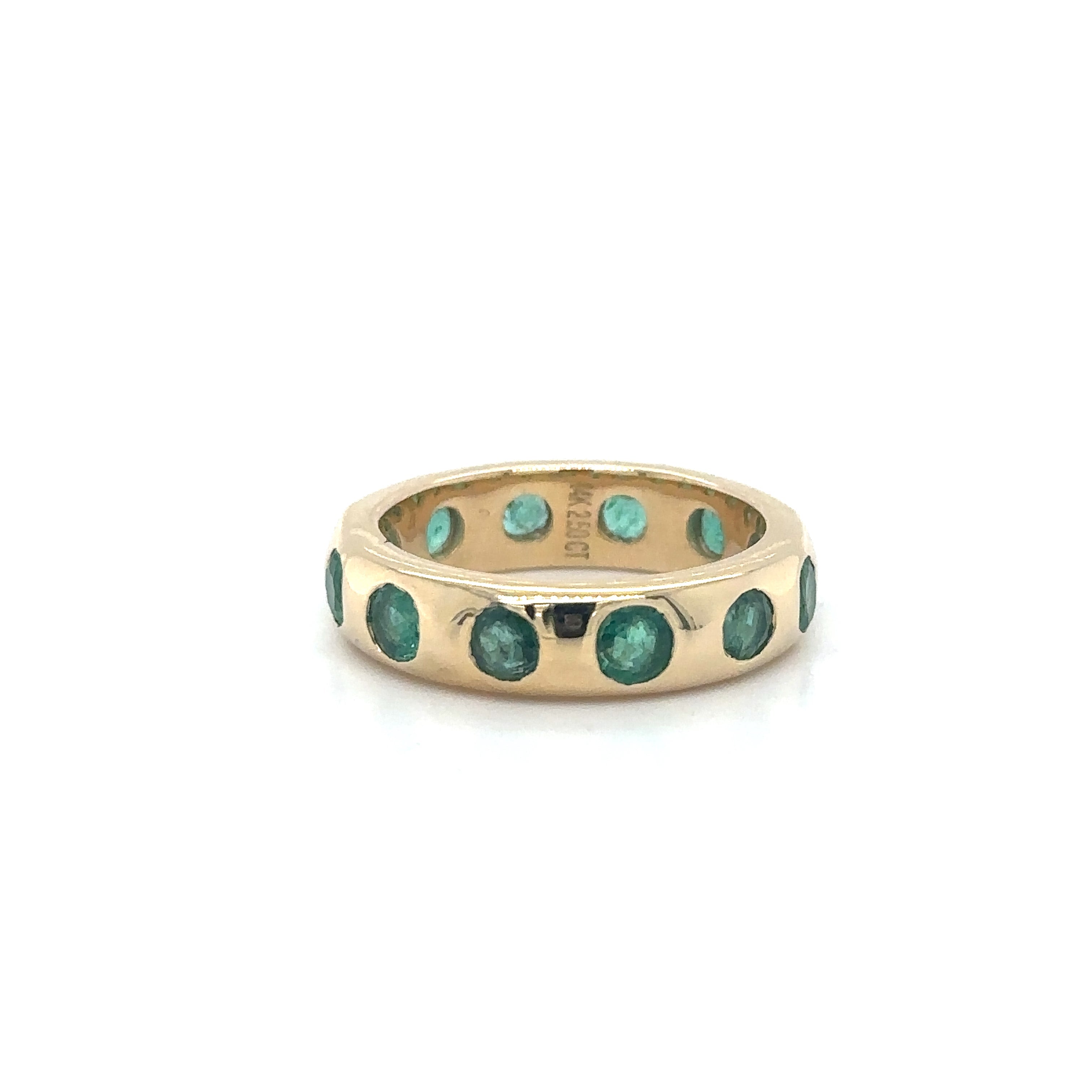 Anillo De Esmeralda De Oro Amarillo De 14K 2.5 Ct.