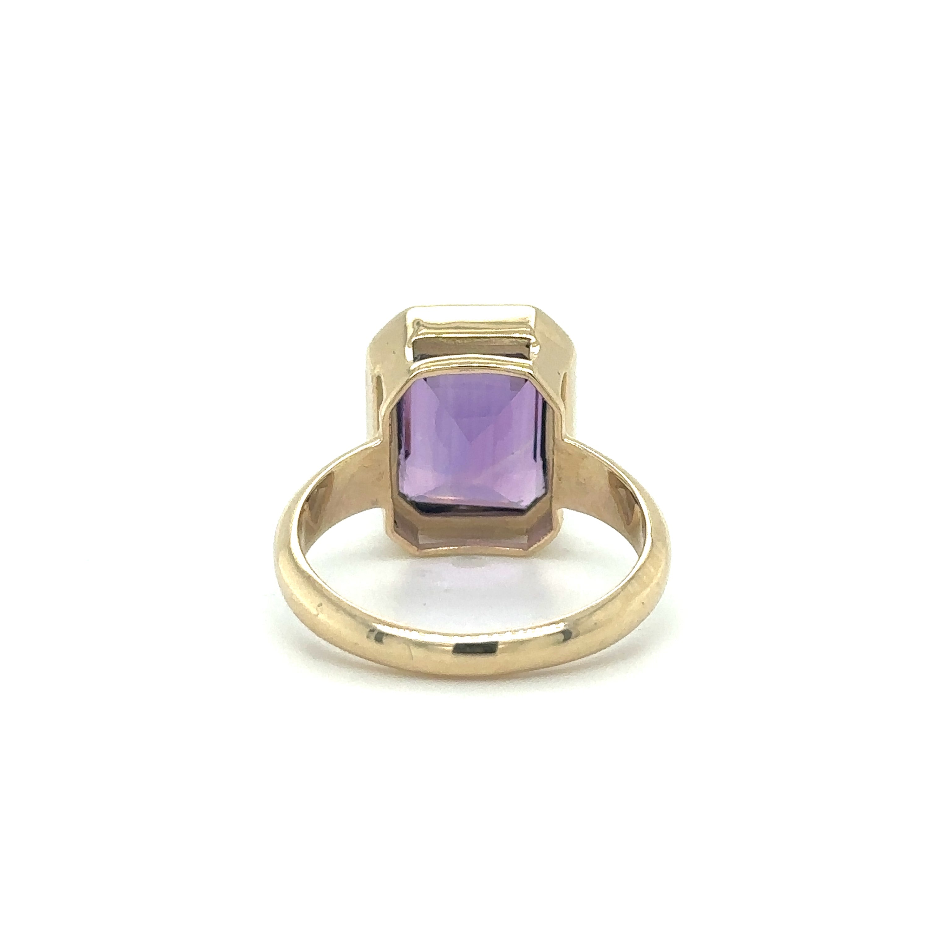Anillo De Oro Amarillo Amatista 4.5 Ct.