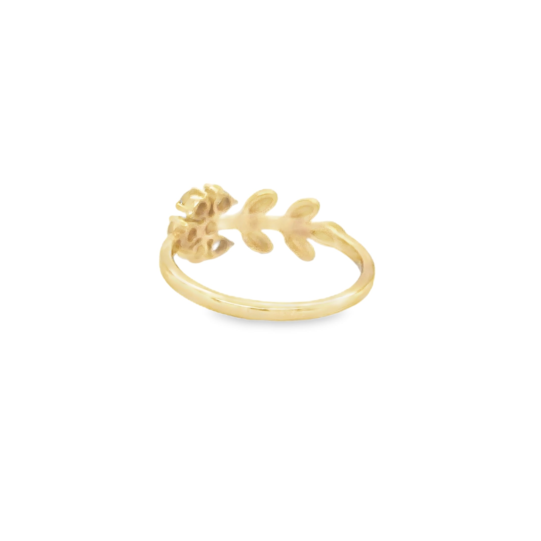 Anillo De Diamantes De Oro Amarillo De 14K 0.37 Ct.