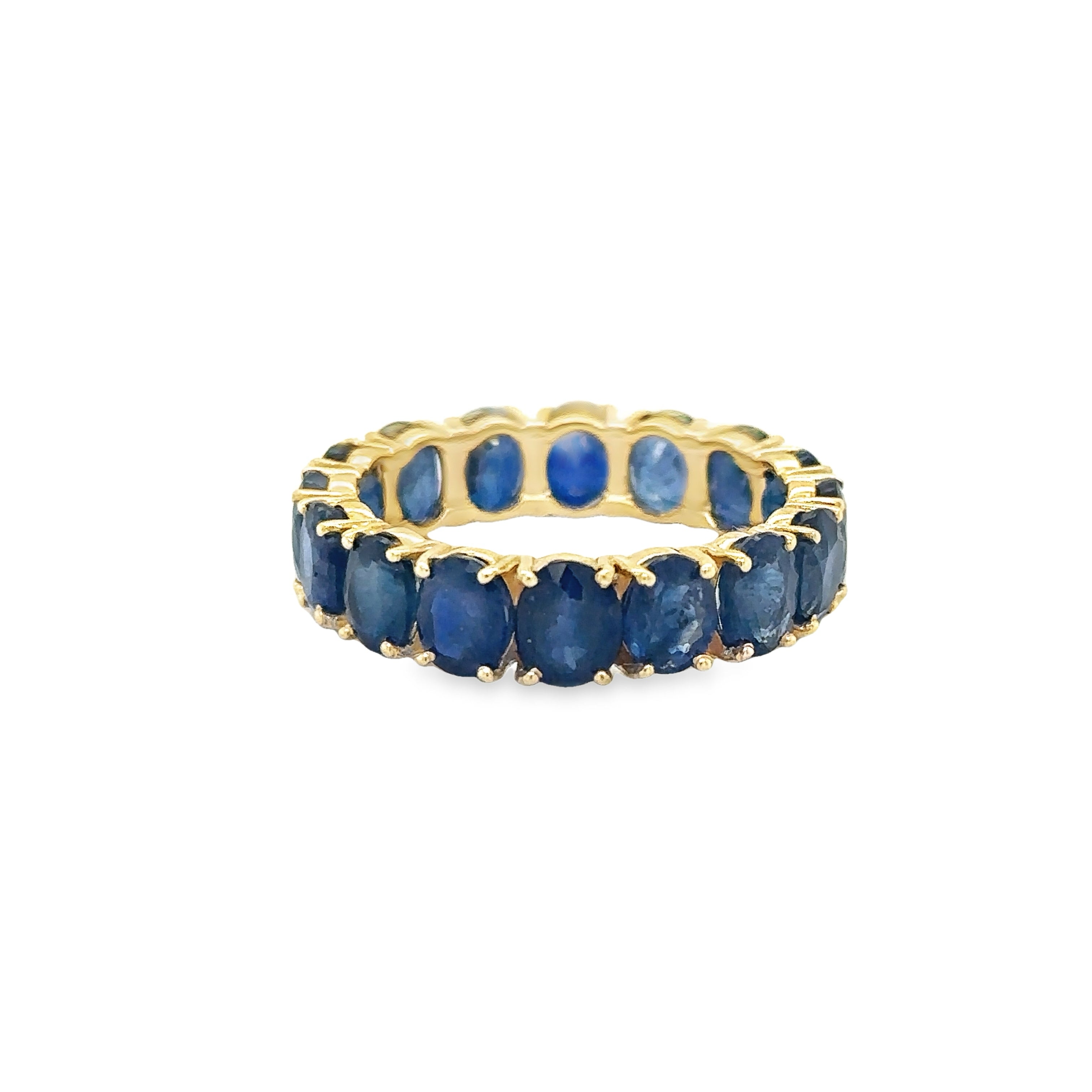 Anillo De Zafiro De Oro Amarillo De 14Kt 9.05 Ct.