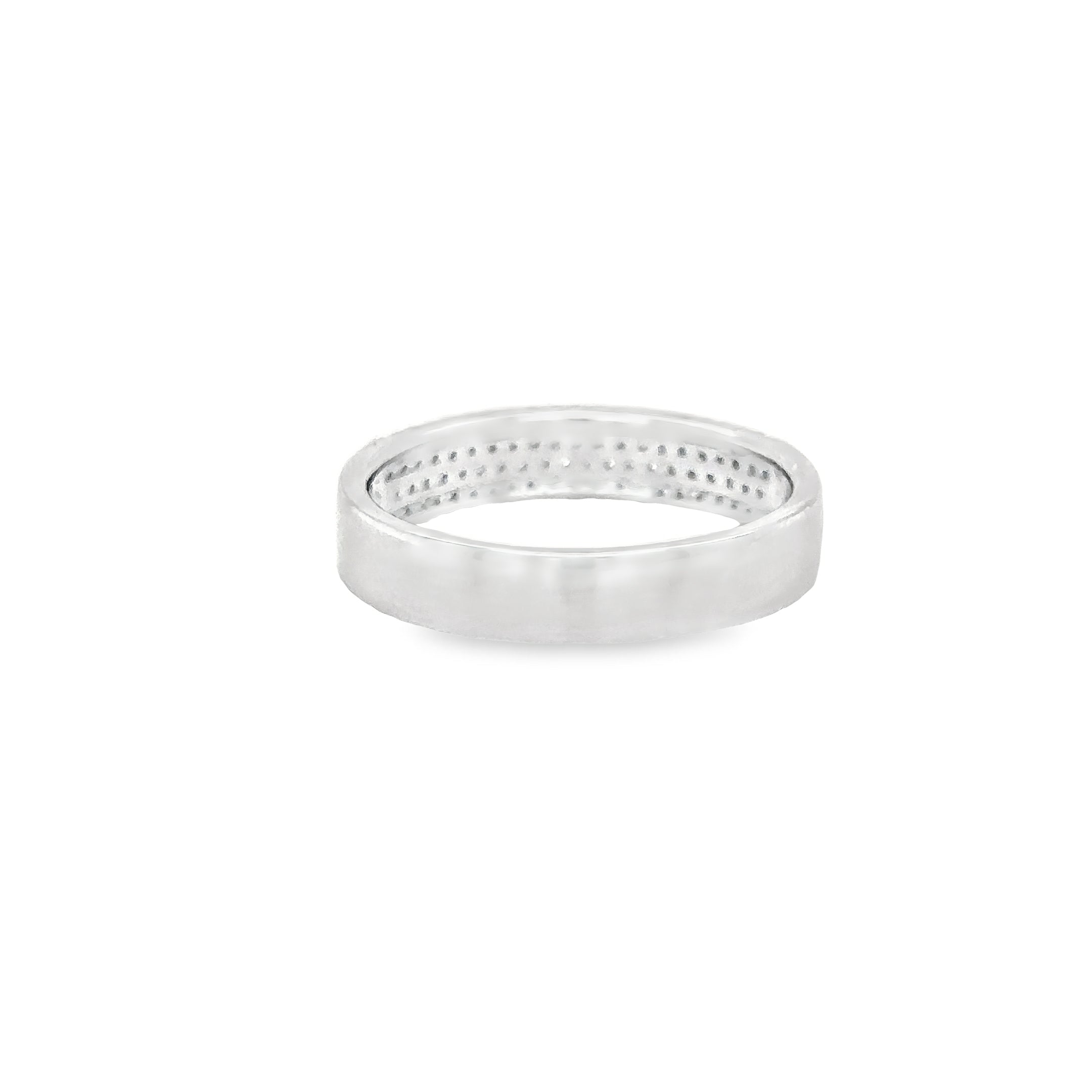 Anillo De Oro Blanco De 14K Y Diamantes 0.28 Ct.