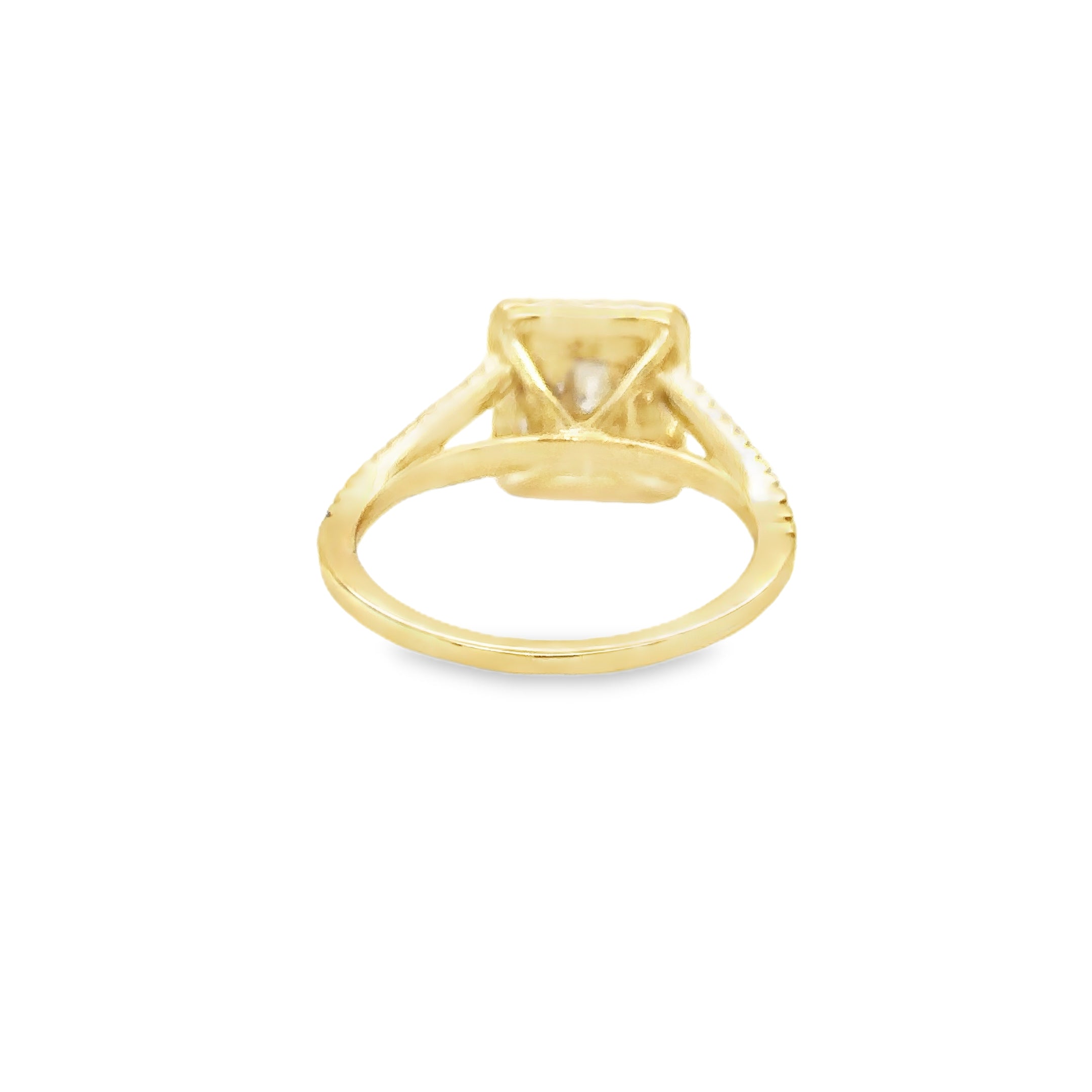 Anillo De Diamantes De Oro Amarillo De 14K 0.71 Ct.