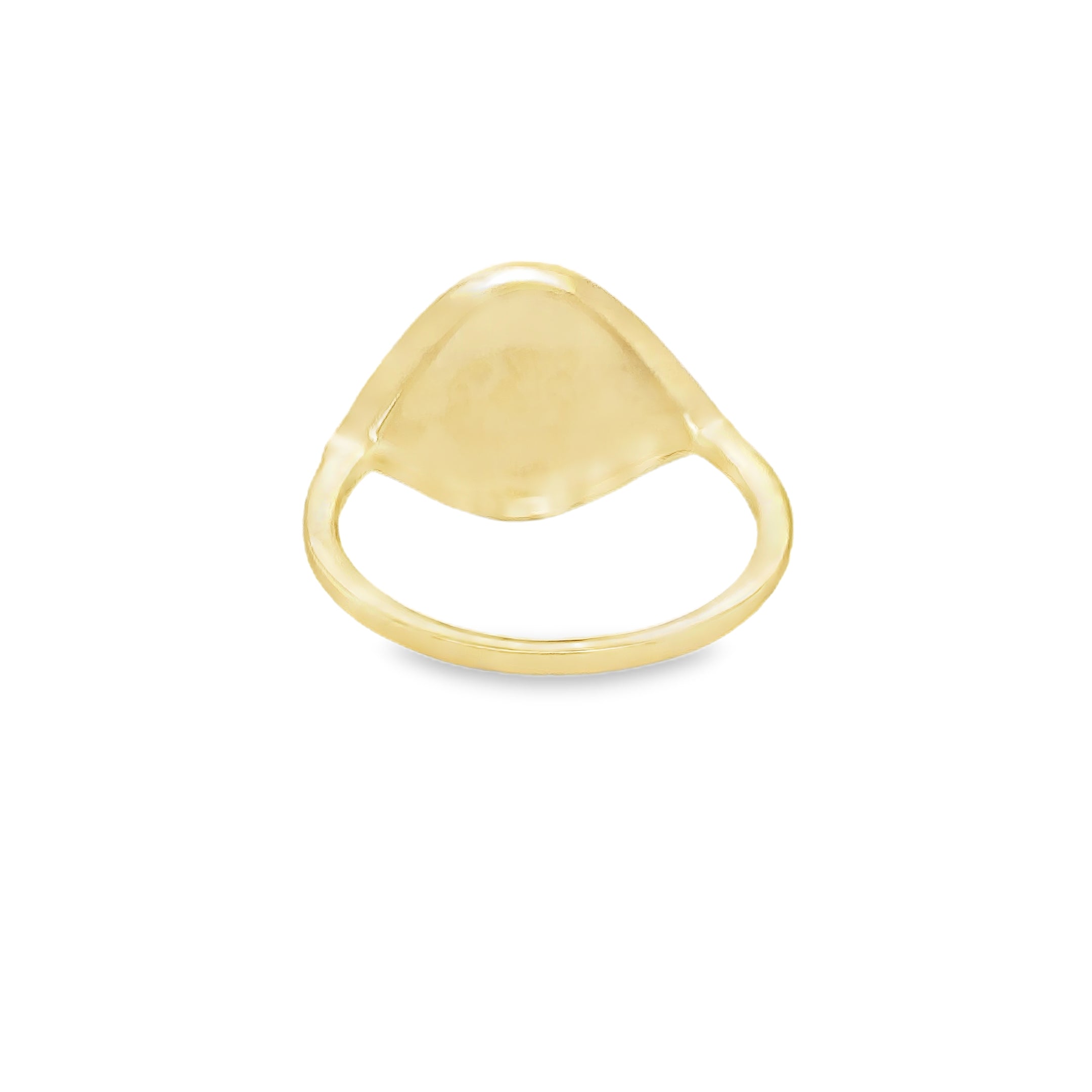 Anillo De Oro Amarillo De 14K Con Diamantes Azules Y Blancos 0.54 Ct.